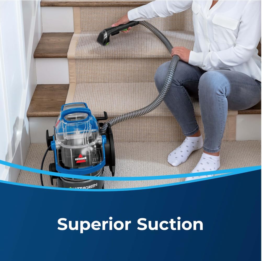 Bissell Little Green Pet Pro Portable Carpet Cleaner for Pet Stains - Compact Upholstery & Carpet Cleaner Machine - Ideal for Home, Cars, Sofas (Model 2891, Cobalt Blue)