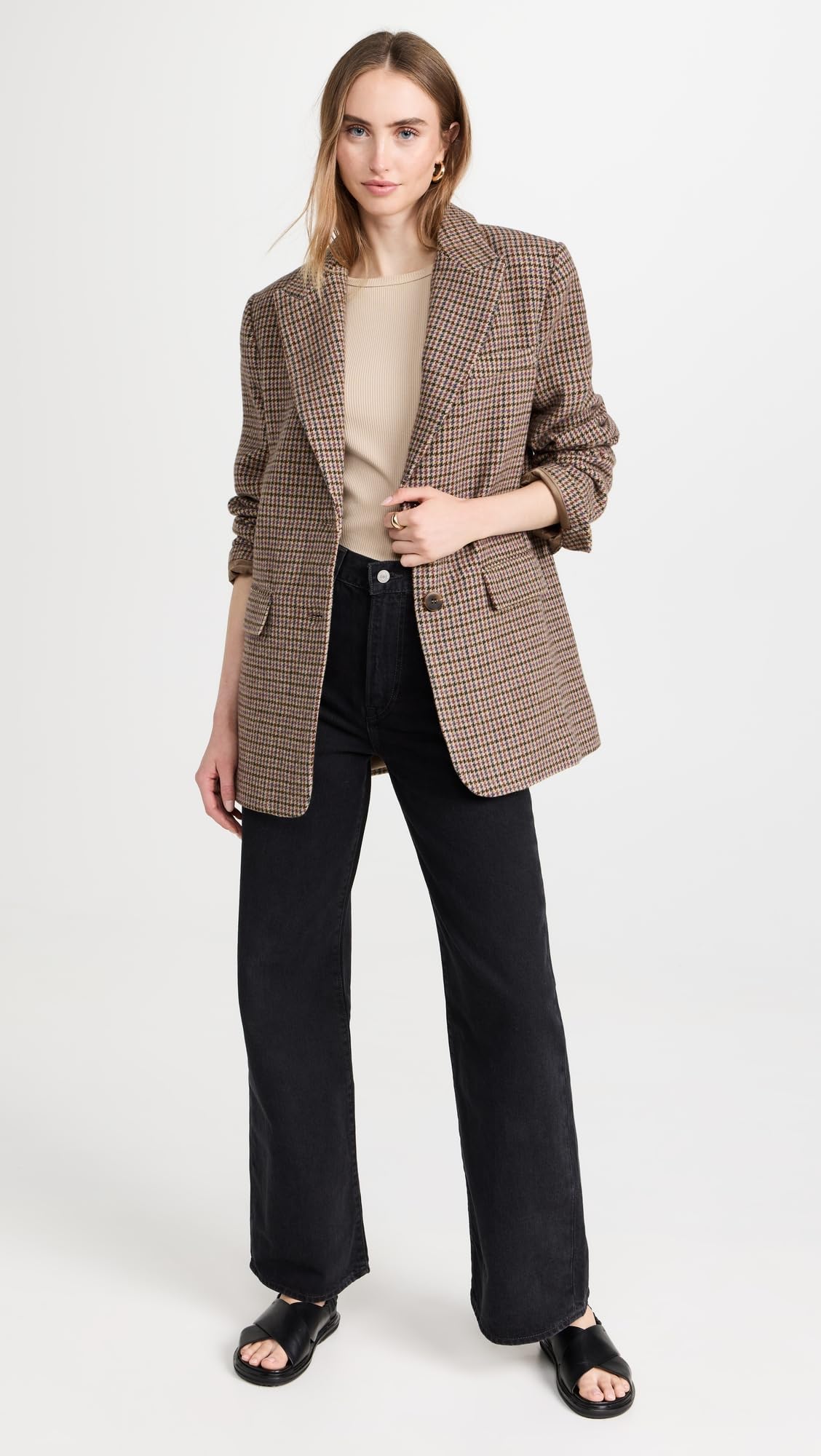 ASTR the Label Women's Pauline Blazer - Tailored Slim Fit Jacket for Work & Office | Professional Women's Blazer for Business, Interviews & Formal Occasions