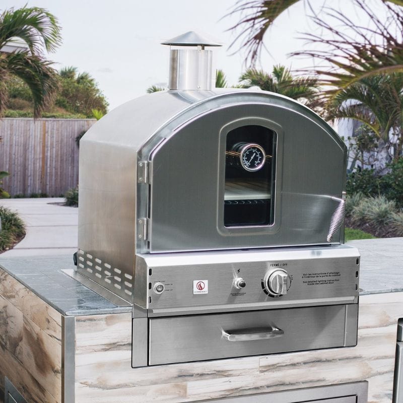 Summerset Outdoor Countertop LP/NG Pizza Oven - Portable Gas Pizza Maker for Backyard, Patio & Camping - Perfect for Outdoor Cooking & Entertaining