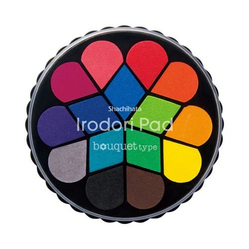 Irodori Pad Stamp Pad / Shachihata - Premium Ink Stamp Pad for DIY Crafts, Scrapbooking & Office Use