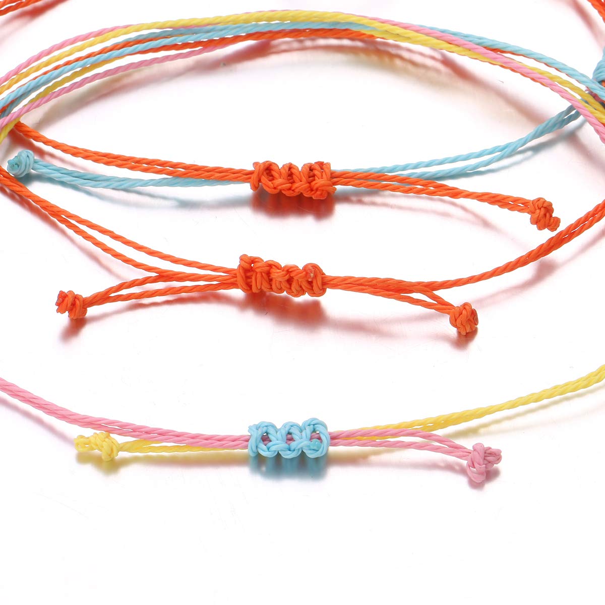 Blue Friendship Bracelets for Women - Adjustable Boho Bracelets Set, Sunflower Beaded Bracelet, Stackable Surfer Beach Bracelets - Perfect for Summer, Gifts & Stocking Stuffers | Great for Beach Trips, Music Festivals & Everyday Boho Style