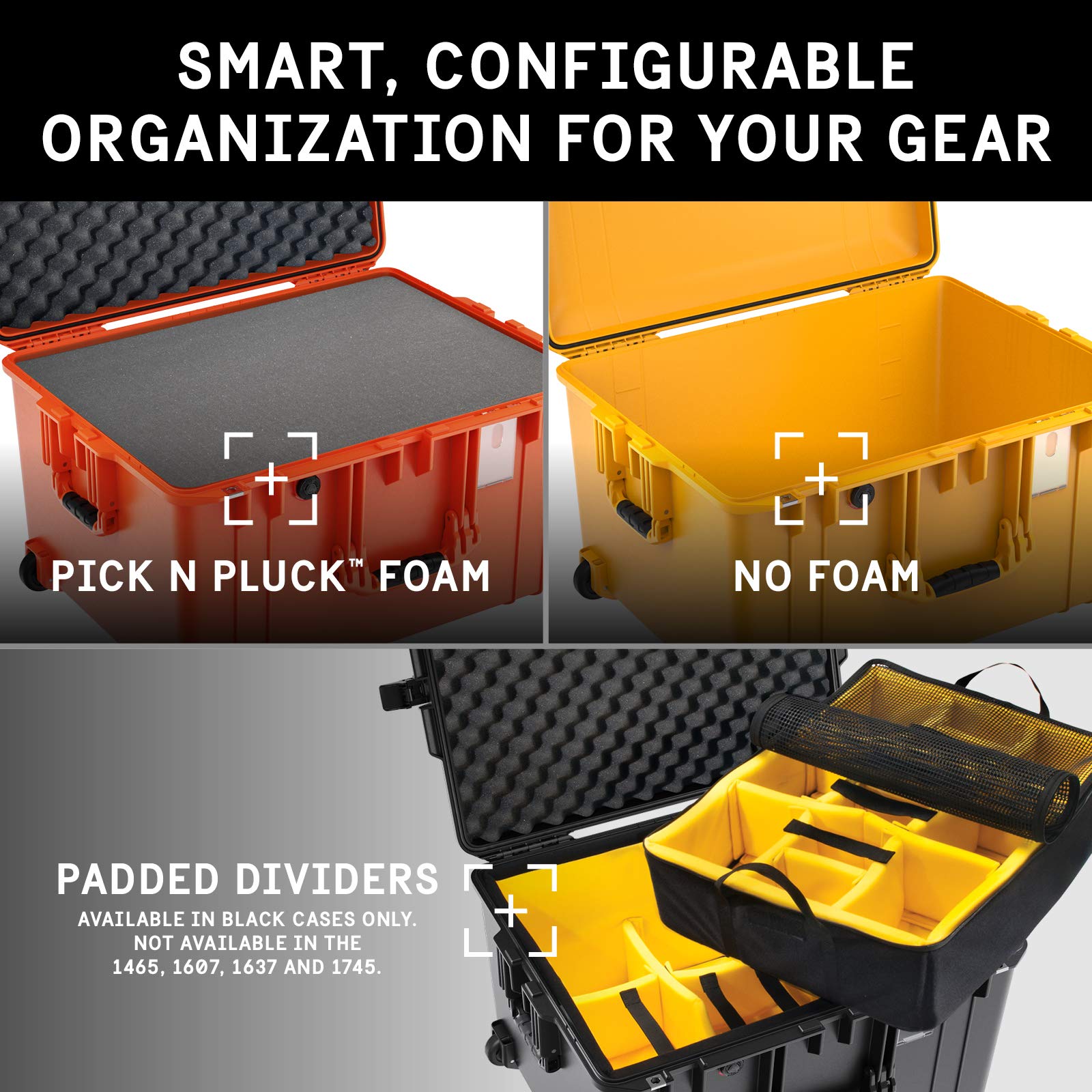 Pelican Air 1637 Waterproof Hard Case - Lightweight & Durable Protective Case for Equipment, Electronics, Tools | Perfect for Travel, Outdoor Adventures & Professional Use