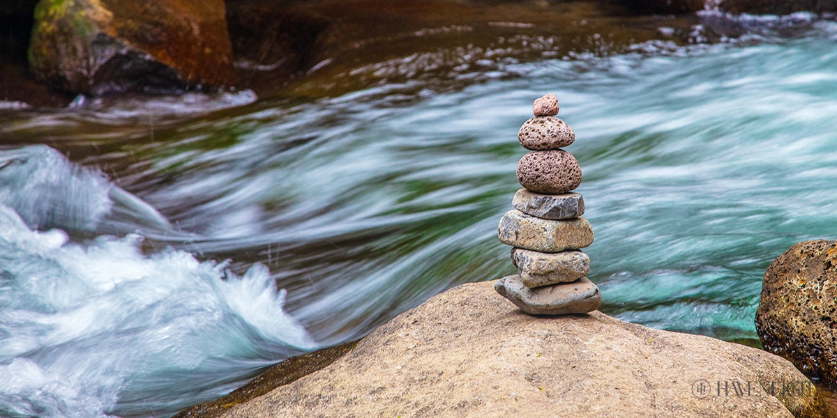Cairn Meditation Stones - Natural Balancing Stones for Mindfulness, Stress Relief & Yoga - Perfect for Home, Office & Outdoor Meditation Practice