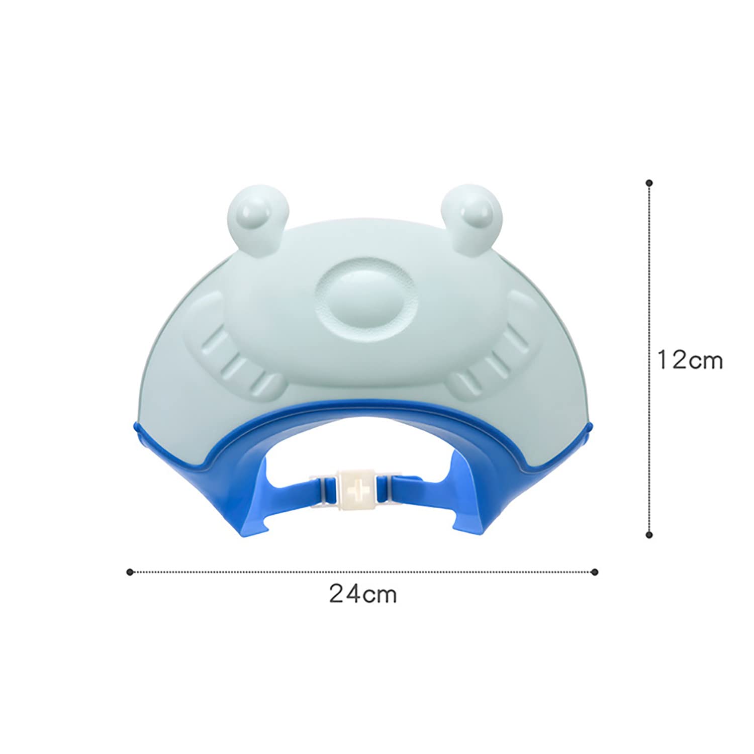 GUCHIGU Adjustable Baby Shower Cap - Soft Bath Visor for Hair Washing Protection - Waterproof Bathing Cap for Toddlers & Kids (Blue, SHP2146A) - Perfect for Bath Time, Hair Wash & Splash Play