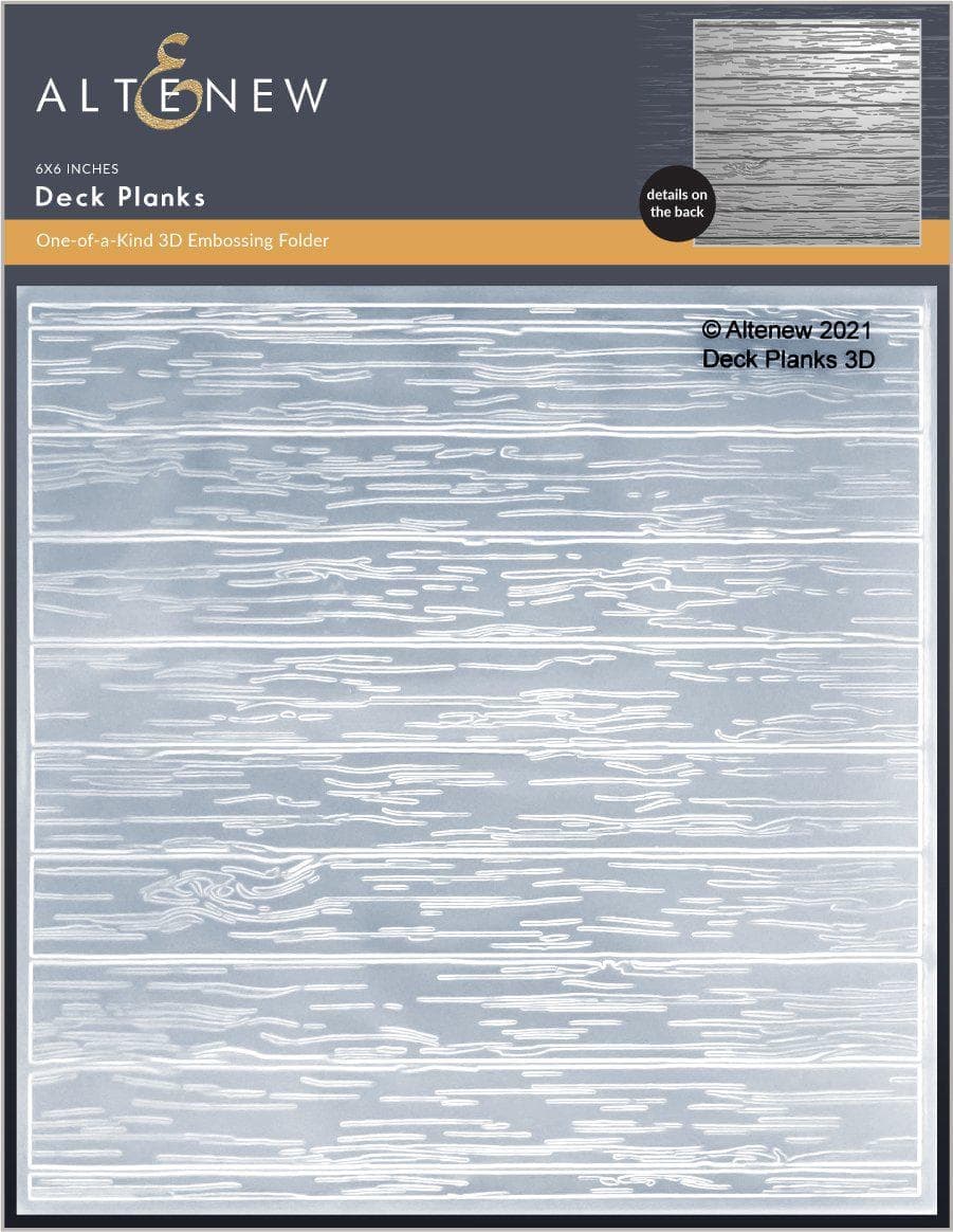 3D Embossing Folder for DIY Scrapbooking & Card Making - Wooden Deck Planks Texture for Paper Crafts, Home Decor & Gift Wrapping