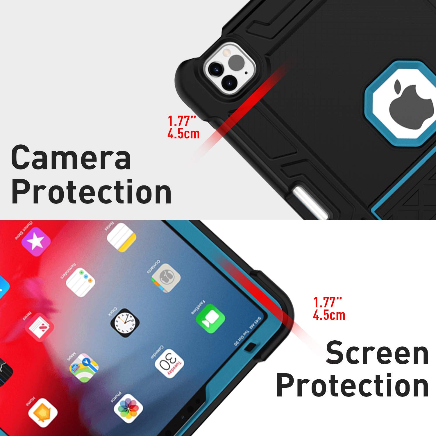 **Shockproof Rugged Case for iPad Air 4/5 (2020/2022) - Heavy Duty Hybrid Armor Cover with Kickstand, 3-Layer Protection for iPad Air 10.9 Inch | Perfect for Travel, Work & Outdoor Use**