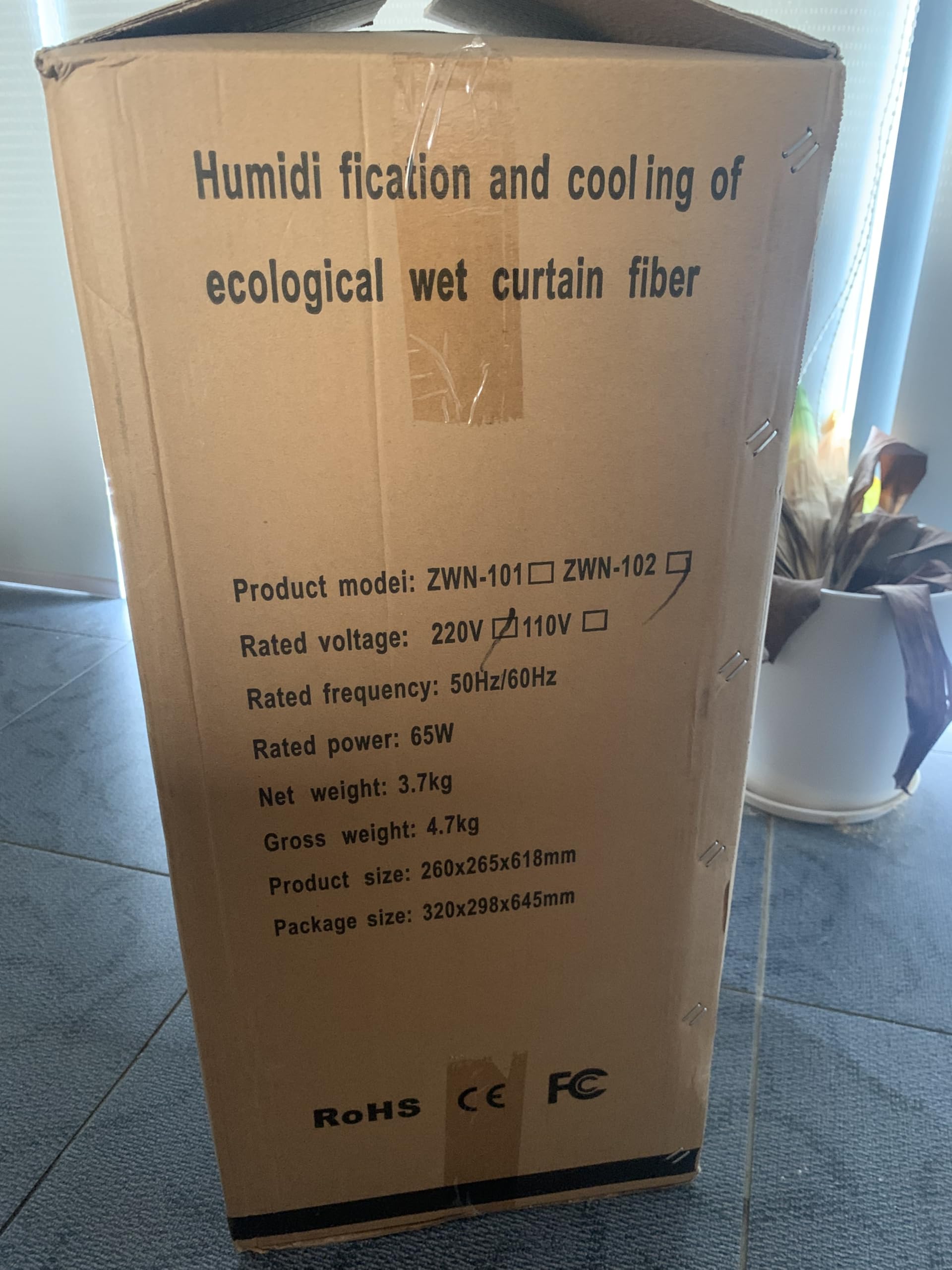 Portable Air Conditioner Fan with Water Cooling - 70W Evaporative Cooler, 24H Timer, 3 Speed Modes, 120° Oscillation & Remote Control - Includes 2 Cooling Pads for Home, Office, and Outdoor Use
