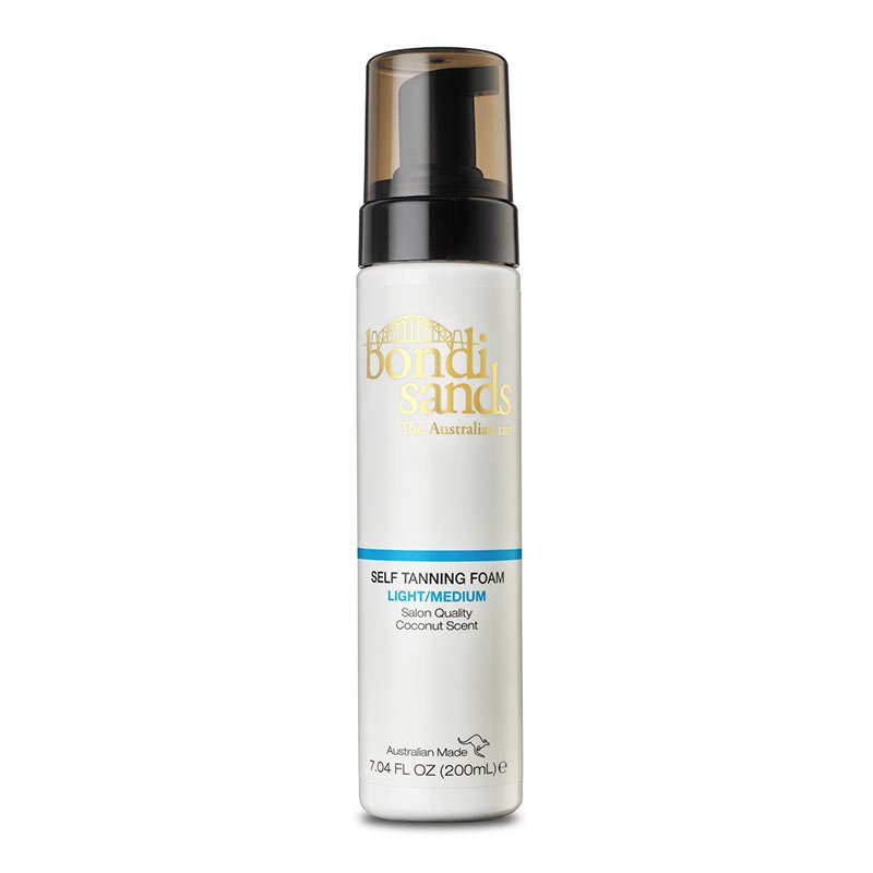 Bondi Sands Self Tanning Foam Light/Medium - Natural Sunless Tan for a Healthy Glow | Perfect for Face & Body | At-Home Salon Quality Tanning Solution
