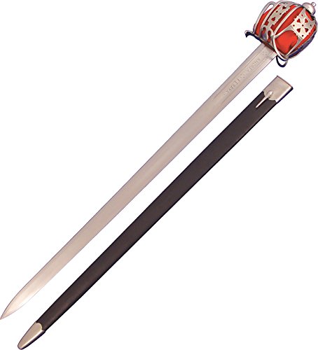 Basket Hilt Broadsword - Authentic Scottish Claymore Sword with Stainless Steel Blade - Perfect for Historical Reenactments, Cosplay & Collectors