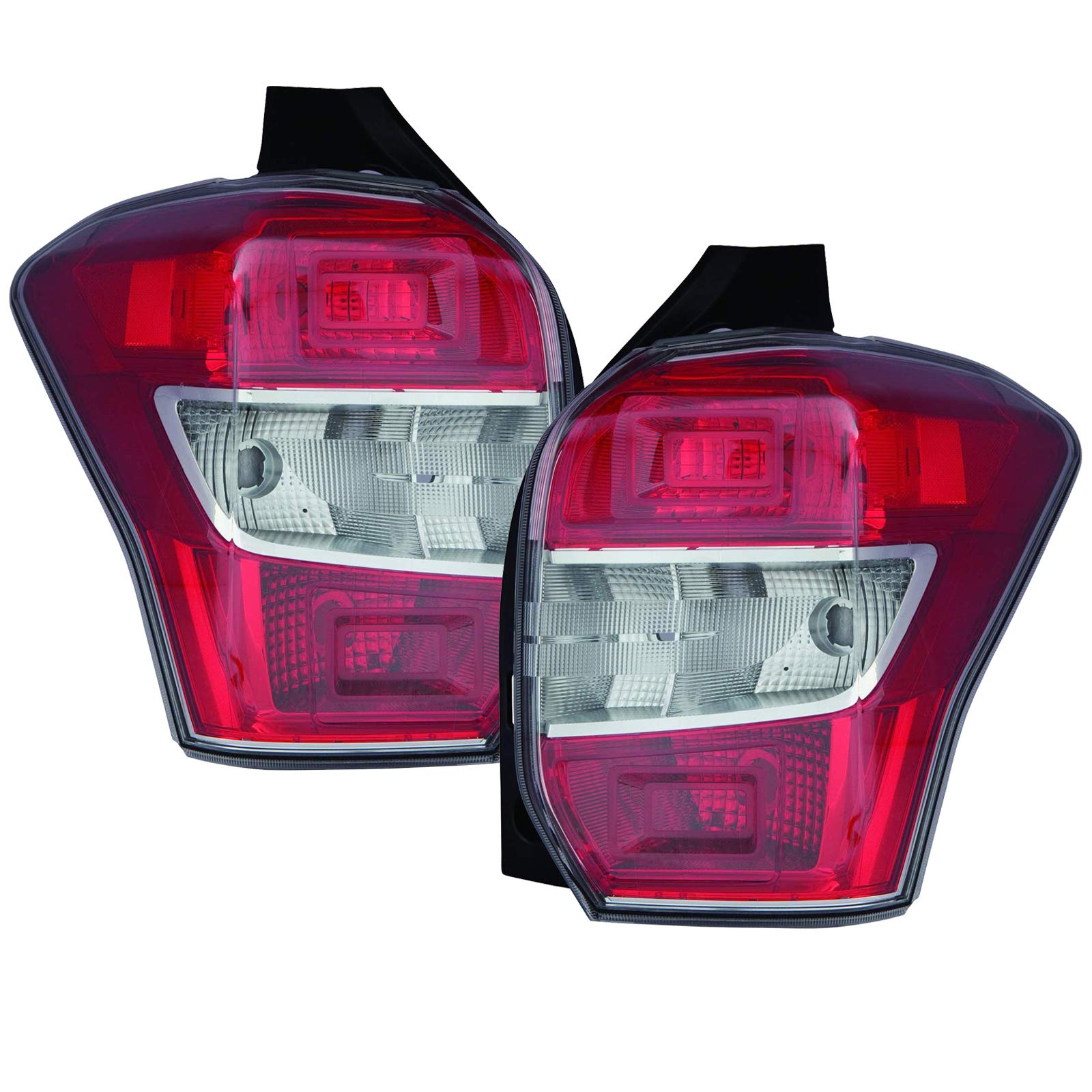 HEADLIGHTSDEPOT Replacement Tail Lights for 2014-2016 Subaru Forester - Pair Set (Left Driver & Right Passenger Side) - Perfect for Night Driving & Enhanced Vehicle Safety