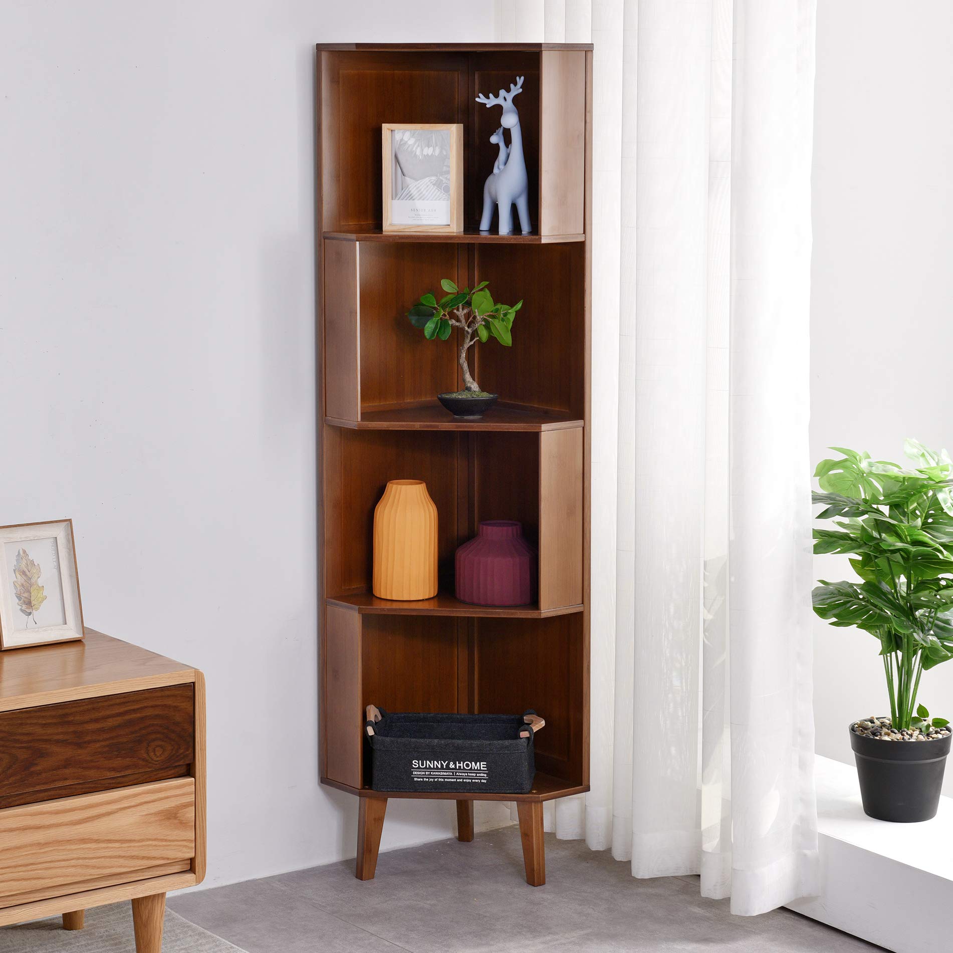 Industrial 4-Cube Bookcase Shelf - Sturdy Storage Organizer for Home Office, Living Room & Bedroom | Perfect for Books, Decor & Display Storage