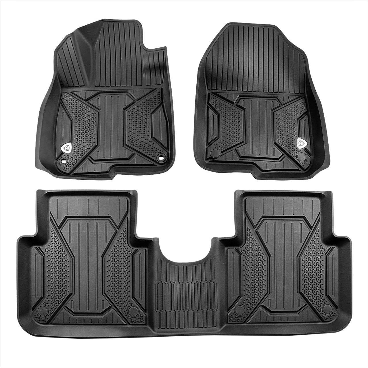 2017-2022 Honda CRV CR-V 3D All-Weather TPE Floor Mats - 3-Piece Set for Car Protection | Perfect for Winter, Rainy Days & Off-Road Adventures