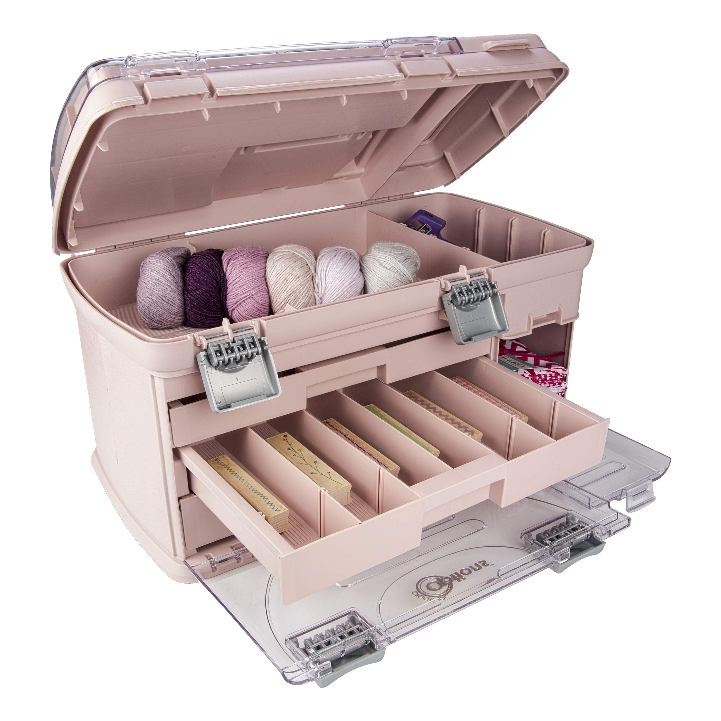 3-Tier Large Drawer Organizer for Batteries, Jewelry, Crafts & Small Parts Storage - Perfect for Home, Office, Workshop & Craft Room Organization