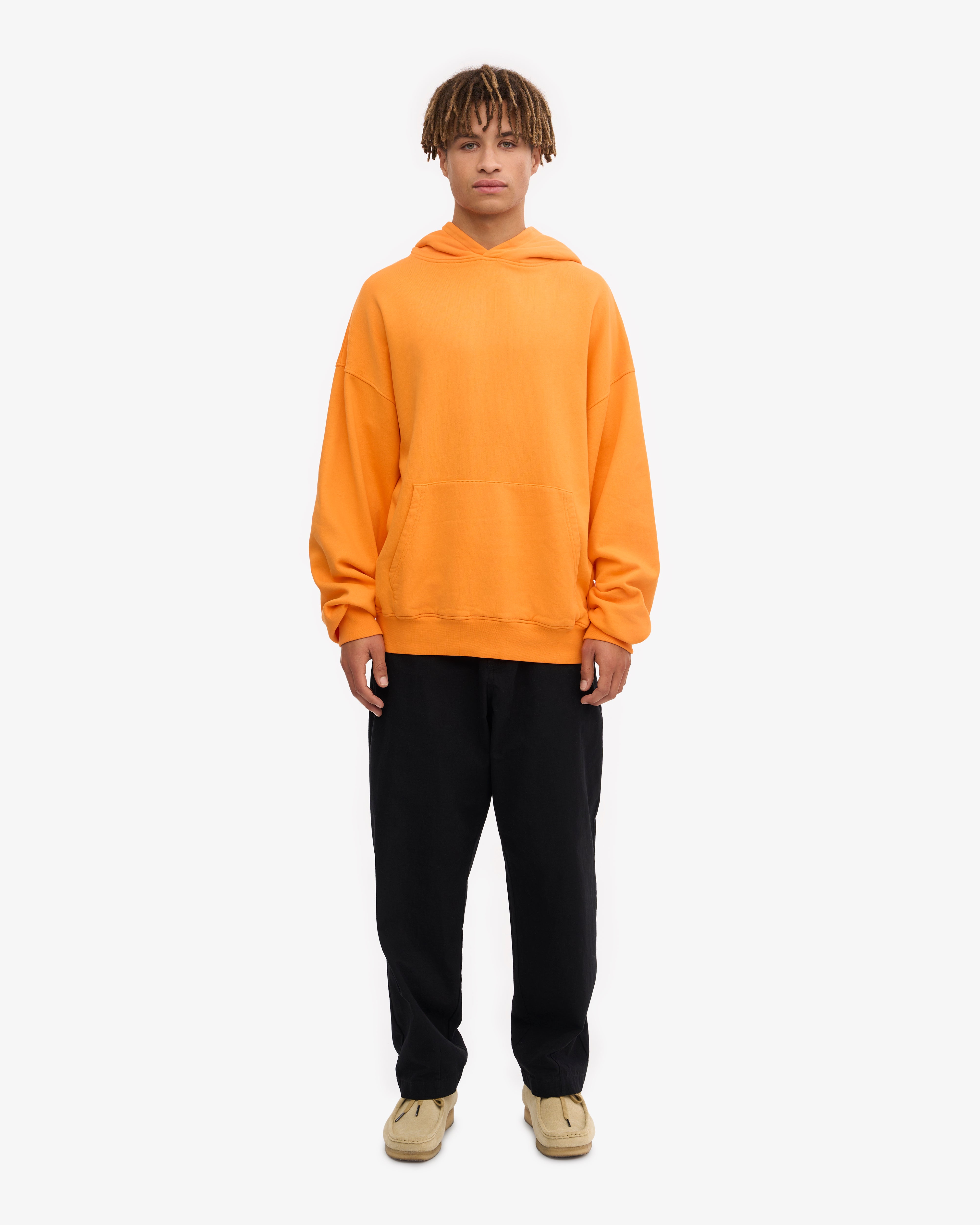 Organic Oversized Hoodie - Sunny Orange | Cozy & Stylish Pullover for Men & Women | Perfect for Casual Wear, Lounging & Outdoor Activities
