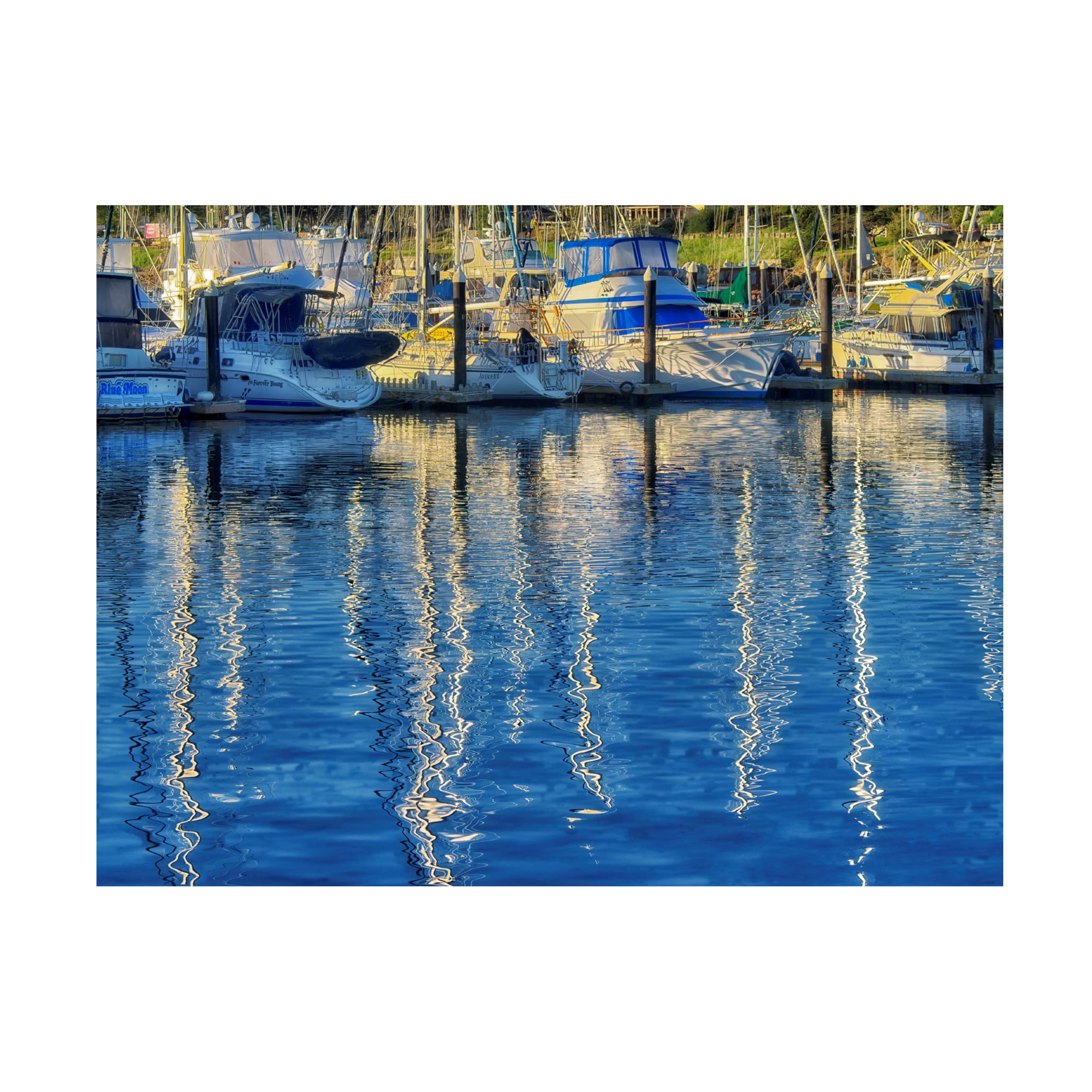 Dennis Frates 'Reflections 15' Canvas Wall Art - Stretched Framed Ready to Hang - Modern Home & Office Decor for Living Room, Bedroom