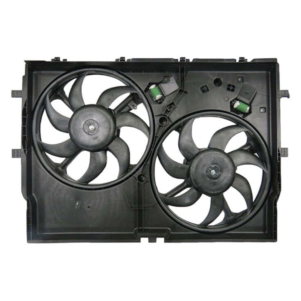 Dual Radiator & Condenser Fan 1500 2500 3500 68189000AA - Heavy Duty Cooling Fan for Dodge Ram Trucks - Perfect for Off-Roading, Towing & Hot Weather Driving