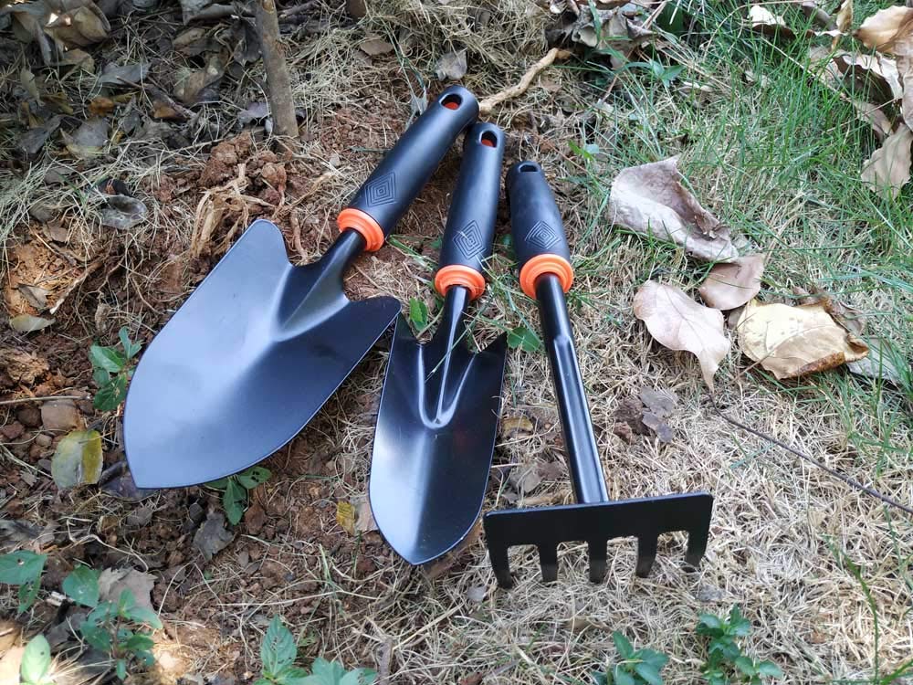 Durable 3-Piece Garden Tool Set - Stainless Steel Trowel, Hand Shovel & Cultivator with Ergonomic Handle for Gardening, Planting & Weeding | Perfect for Men & Women | Indoor & Outdoor Use