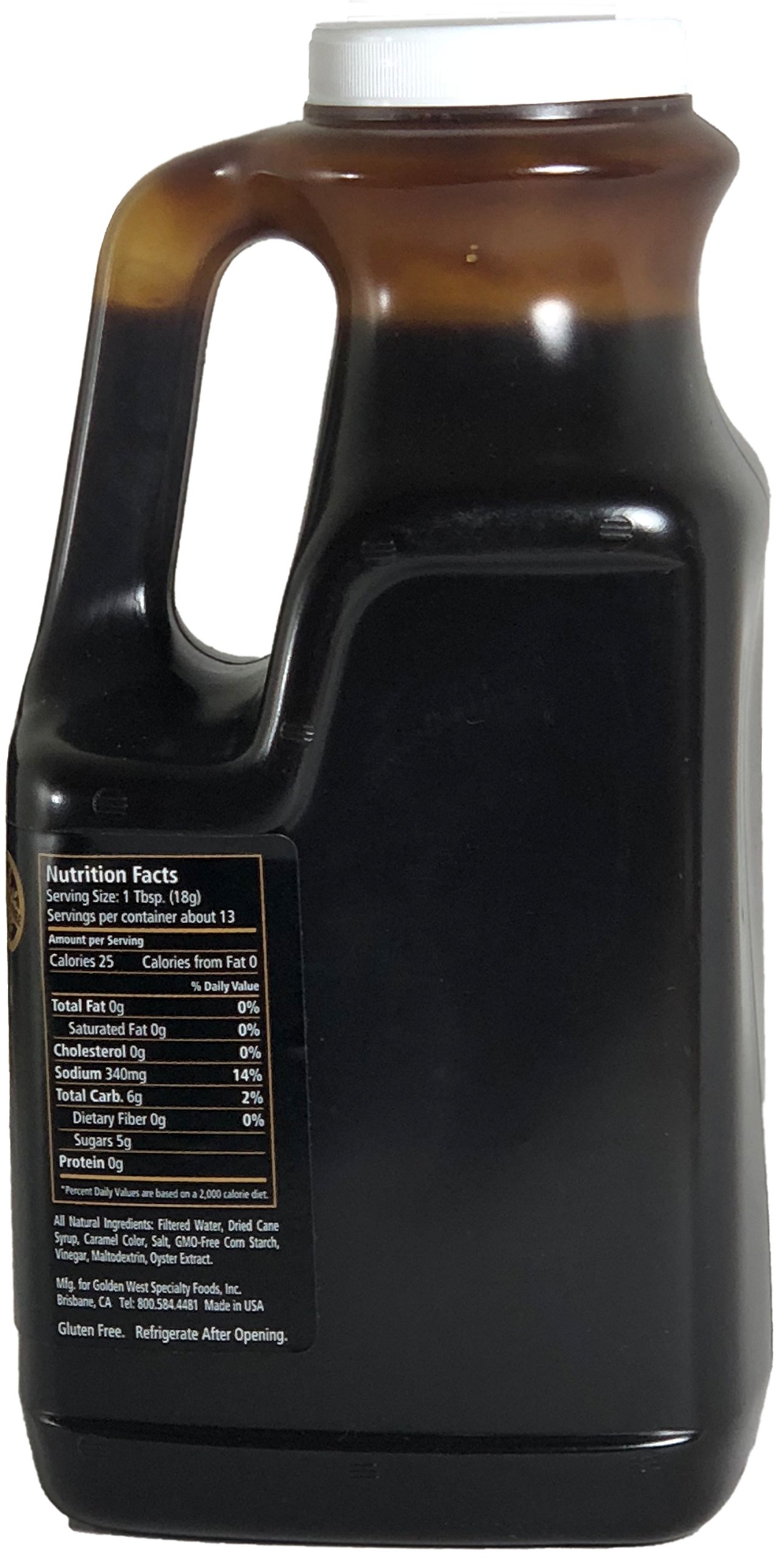 Gluten-Free Oyster Sauce by Wok Mei - 64 oz Large Restaurant Size for Asian Cooking, Stir Fry & Marinades