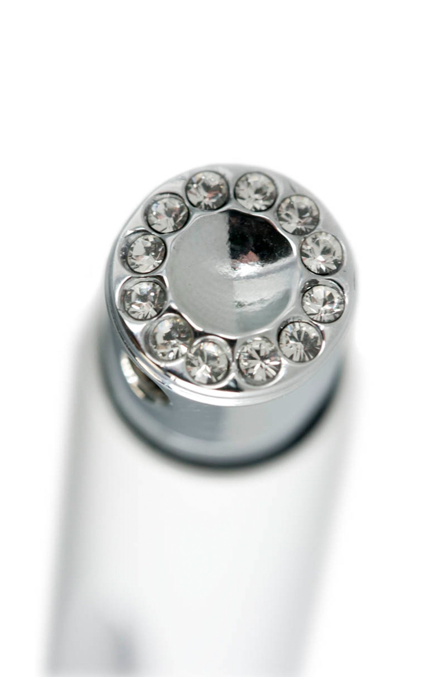 Luxury Caseti Bev White Travel Perfume Atomizer with Swarovski Crystals - Portable Refillable Perfume Spray Bottle for Women, Perfect for Travel, Gym, and On-the-Go Touch Ups