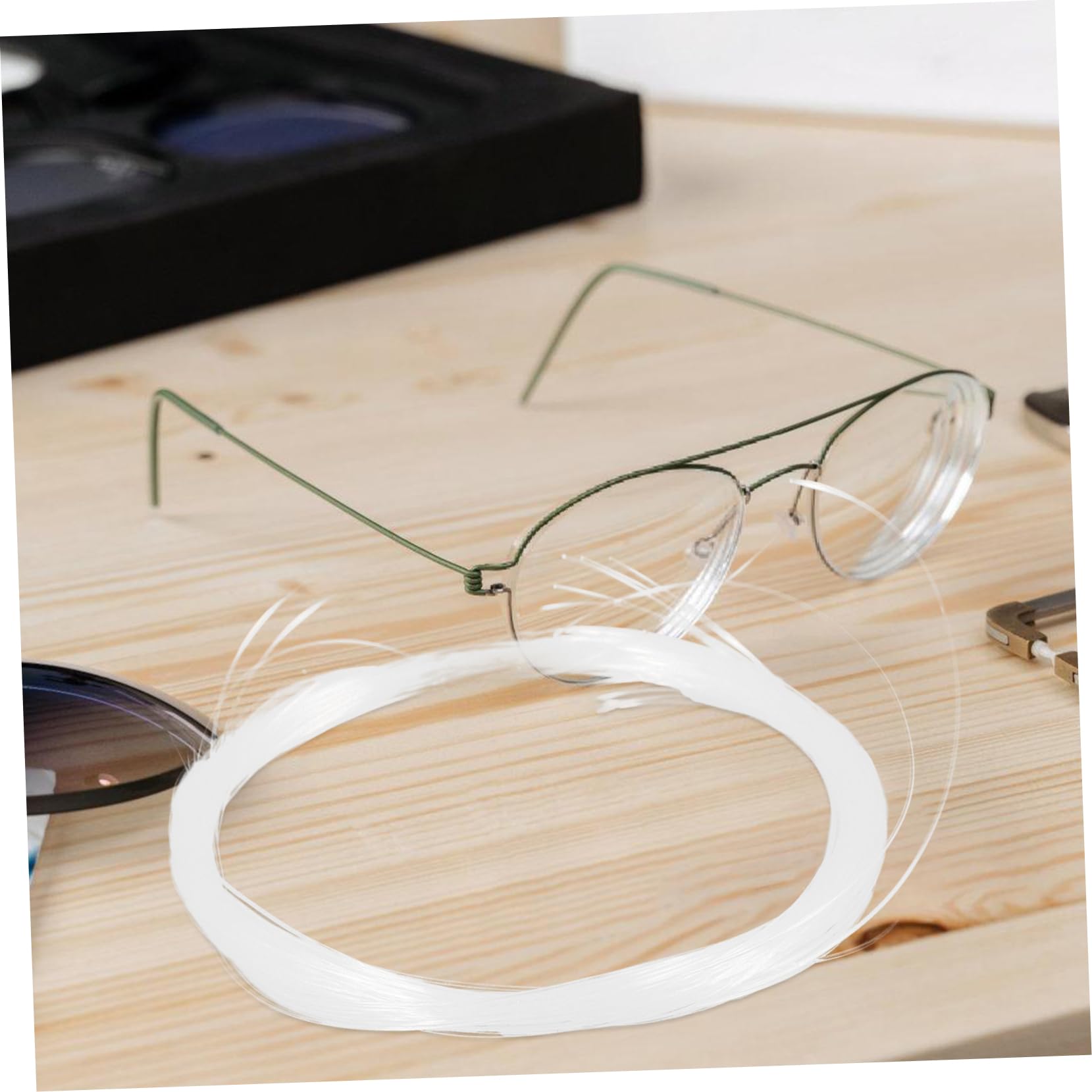 JECOMPRIS Glasses String - 1 Roll Nylon Glasses Temple Accessories for Secure Eyewear Retention | Perfect for Reading, Sports & Active Lifestyles