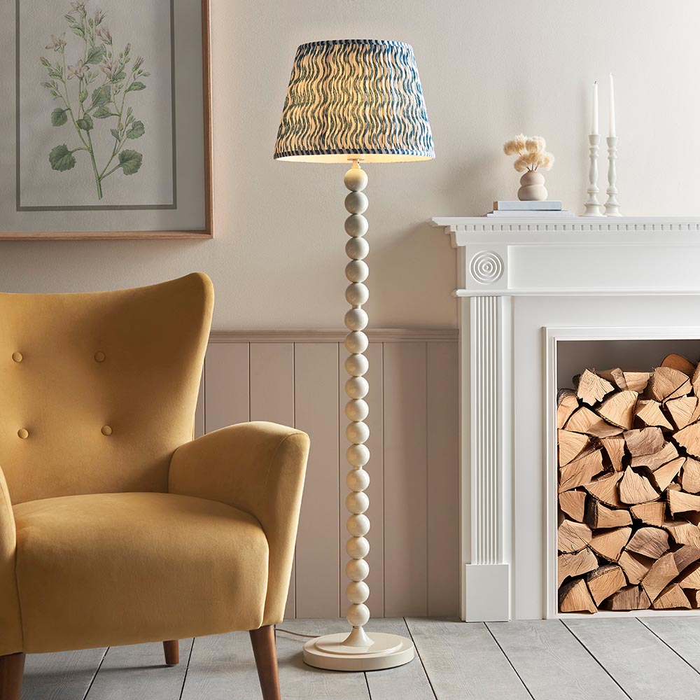 Auralis Ripple Floor Lamp with E27 Socket - Modern LED Standing Light for Living Room, Bedroom & Office - Adjustable Height in Multiple Finishes (Black, White, Bronze) - Perfect for Ambient Lighting & Home Decor