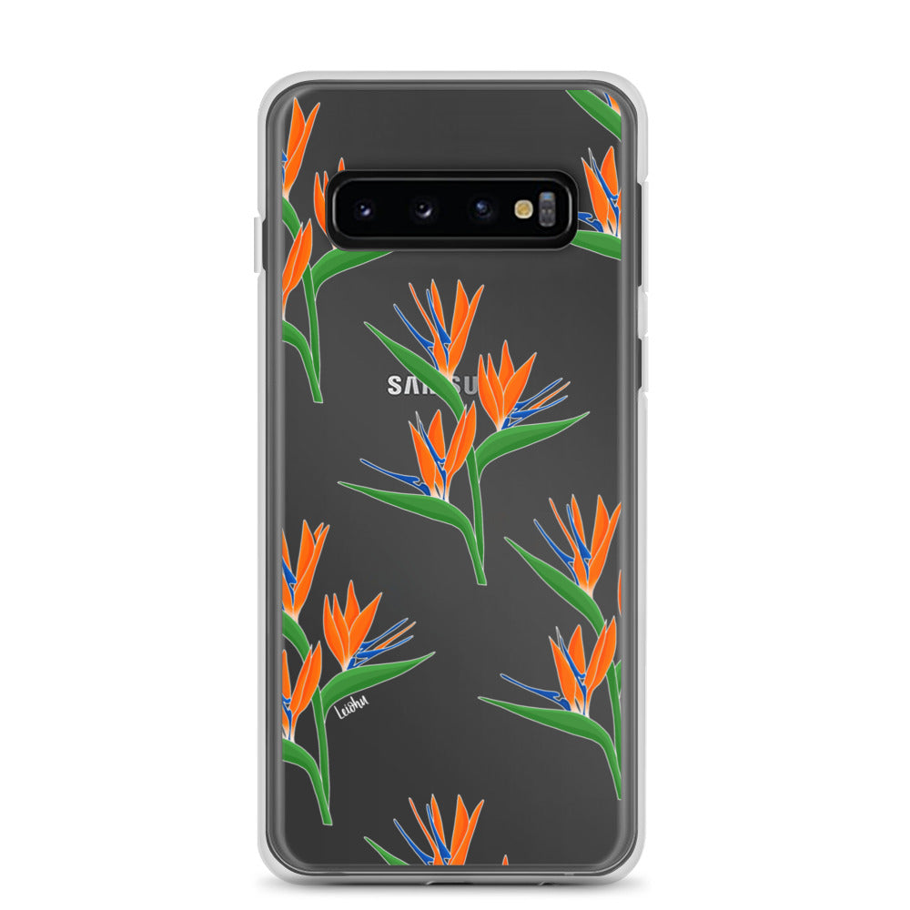 Bird of Paradise Clear Phone Case for Samsung Galaxy - Slim Protective Cover for Everyday Use & Travel