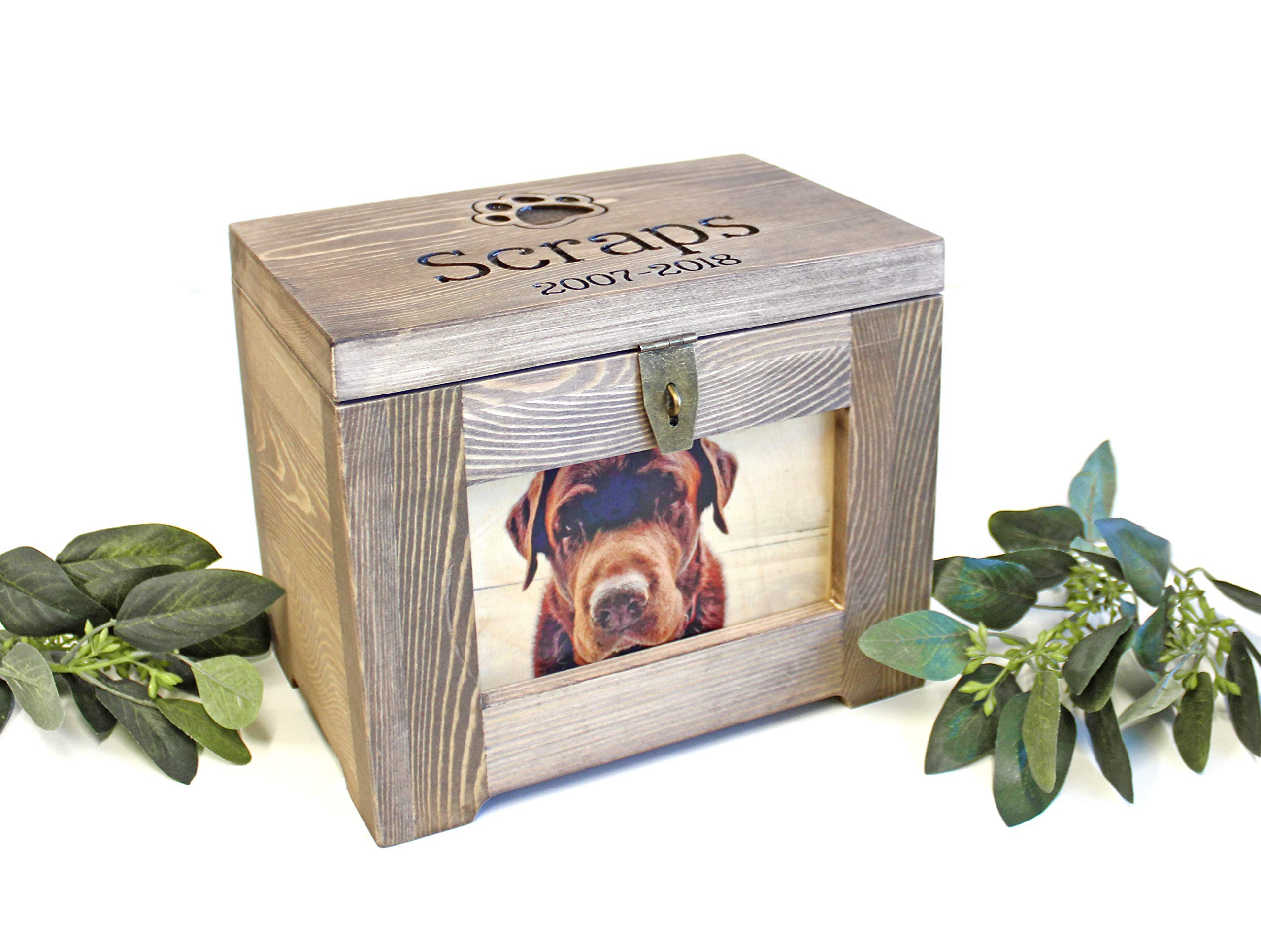 Personalized Pet Memorial Box - Custom Dog/Cat Urn Keepsake with Photo Frame - Perfect for Pet Ashes & Cherished Memories | Ideal for Home Decor, Pet Loss Grieving & Memorial Gifts
