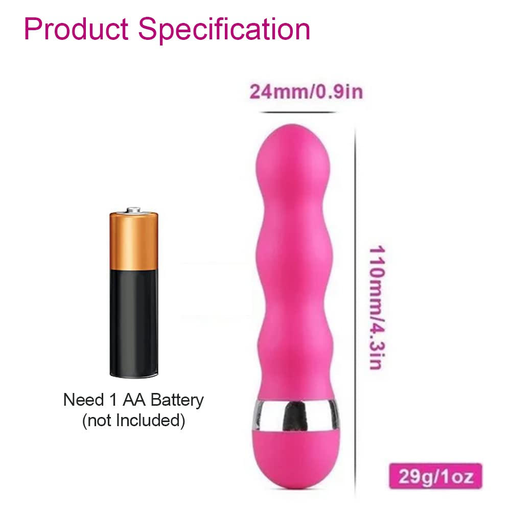 Mini Bullet Vibrator for Women - G Spot & Clit Stimulation - Rose (4 Inch) - Perfect for Solo Play & Couples Fun