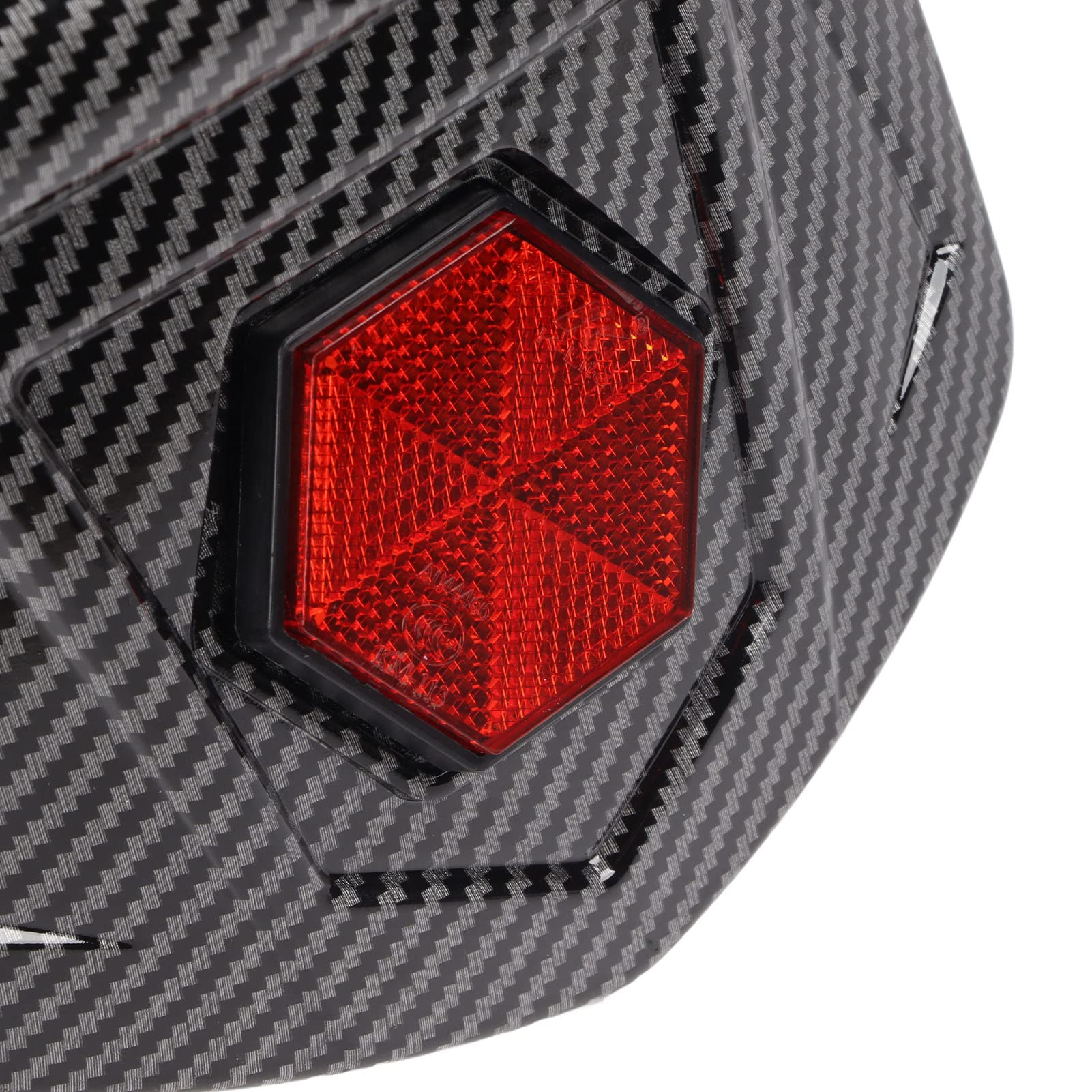 Universal Carbon Fiber Motorcycle Mud Flap Guard - Rear Wheel Splash Protection for Off-Road Riding