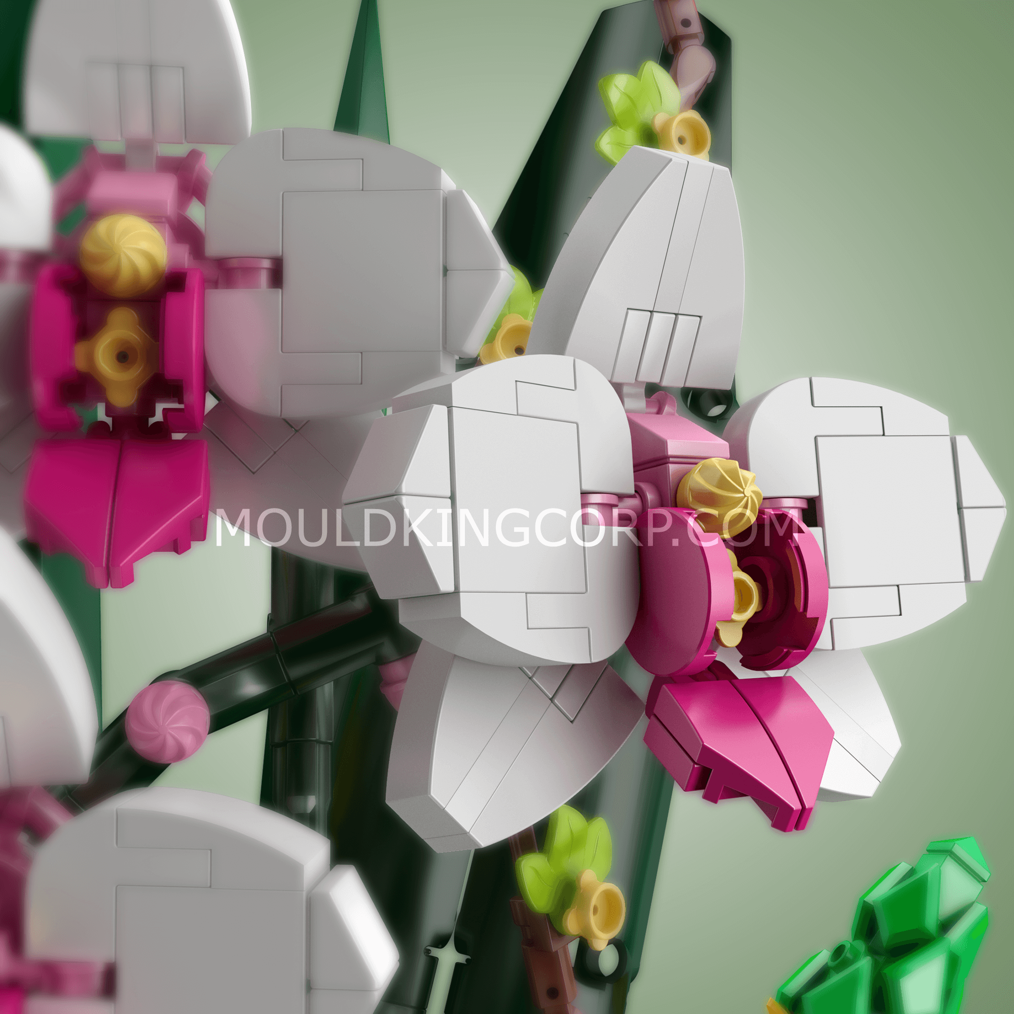 Mould King 10025 Eternal Butterfly Bouquet Building Set - 1,158 PCS DIY Flower Bouquet Kit for Adults, Home Decor & Gift Idea | Creative Building Blocks for Display, Wedding Centerpiece, Birthday Present