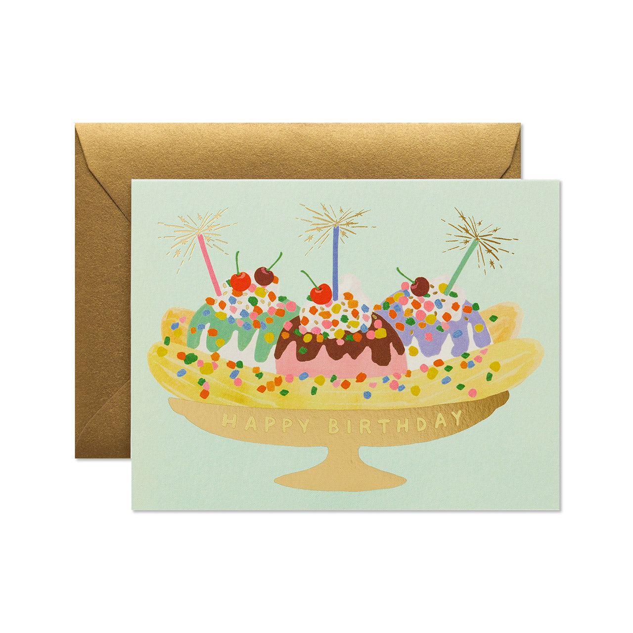 Funny Banana Split Birthday Card - Hilarious Greeting Card for Friends & Family - Perfect for Birthday Parties & Celebrations