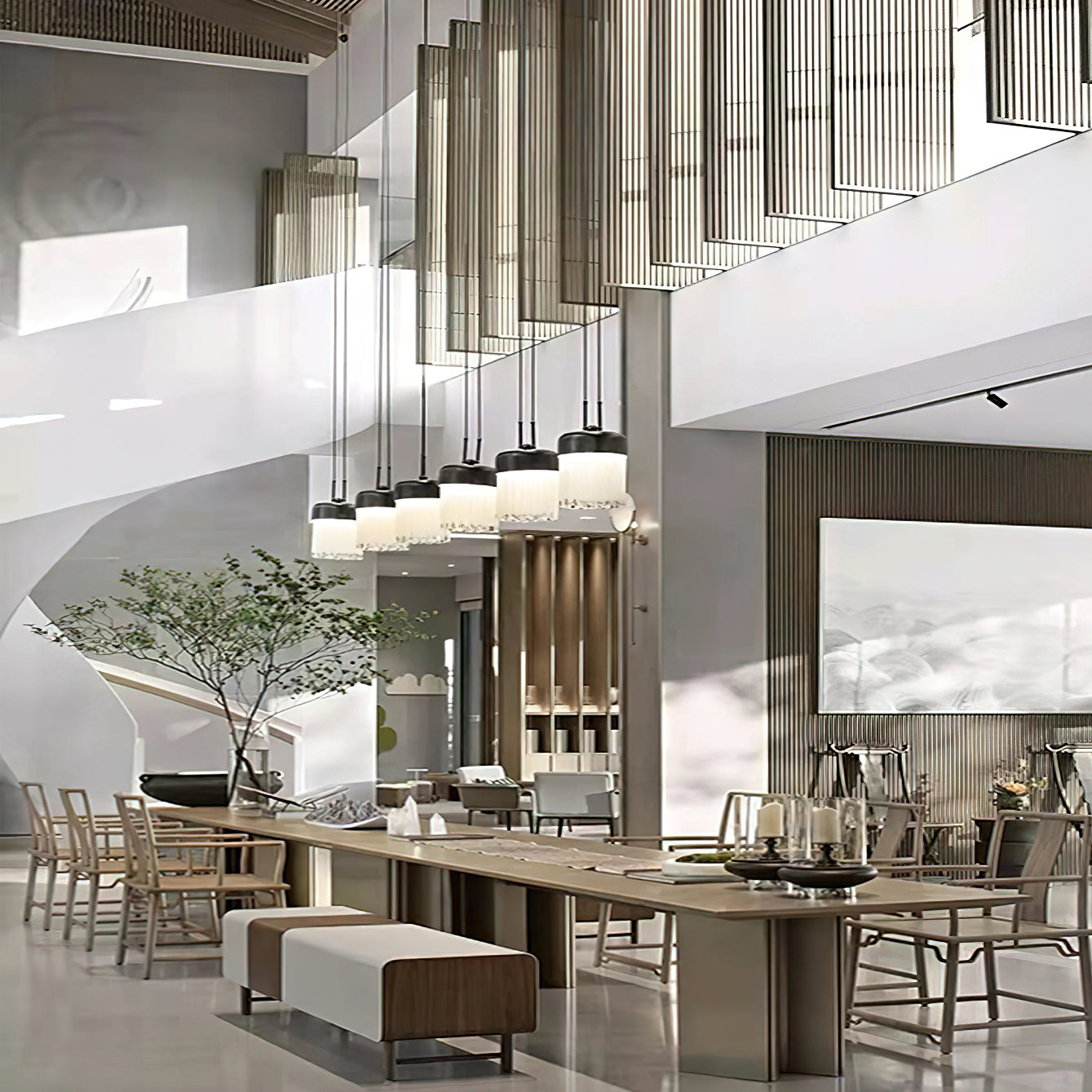 Modern Felix Pendant Light - Adjustable Hanging Chandelier for Kitchen Island, Dining Room & Bedroom Lighting - Dimmable LED Ceiling Fixture with Vintage Industrial Design