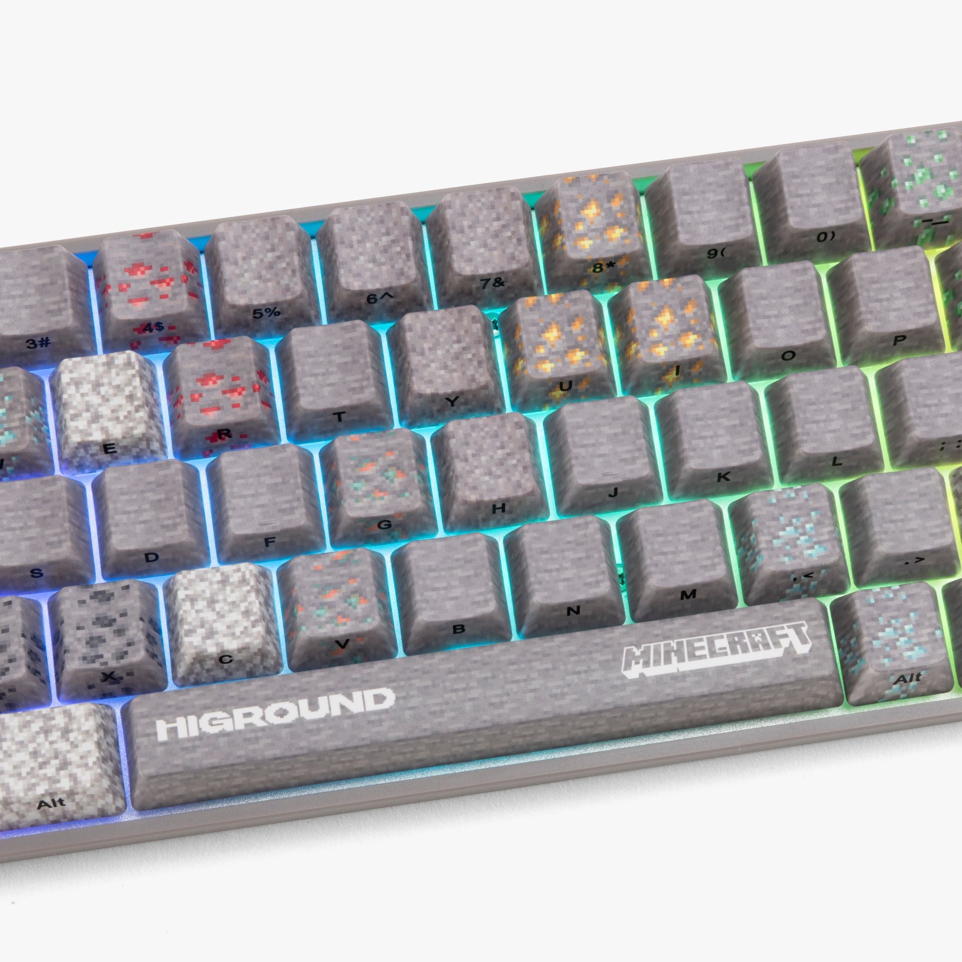 HG x Minecraft Basecamp 65HE Mechanical Gaming Keyboard - Custom RGB Backlit, Hot-Swappable Switches for PC Gamers | Perfect for Minecraft Gaming, Coding & Office Work