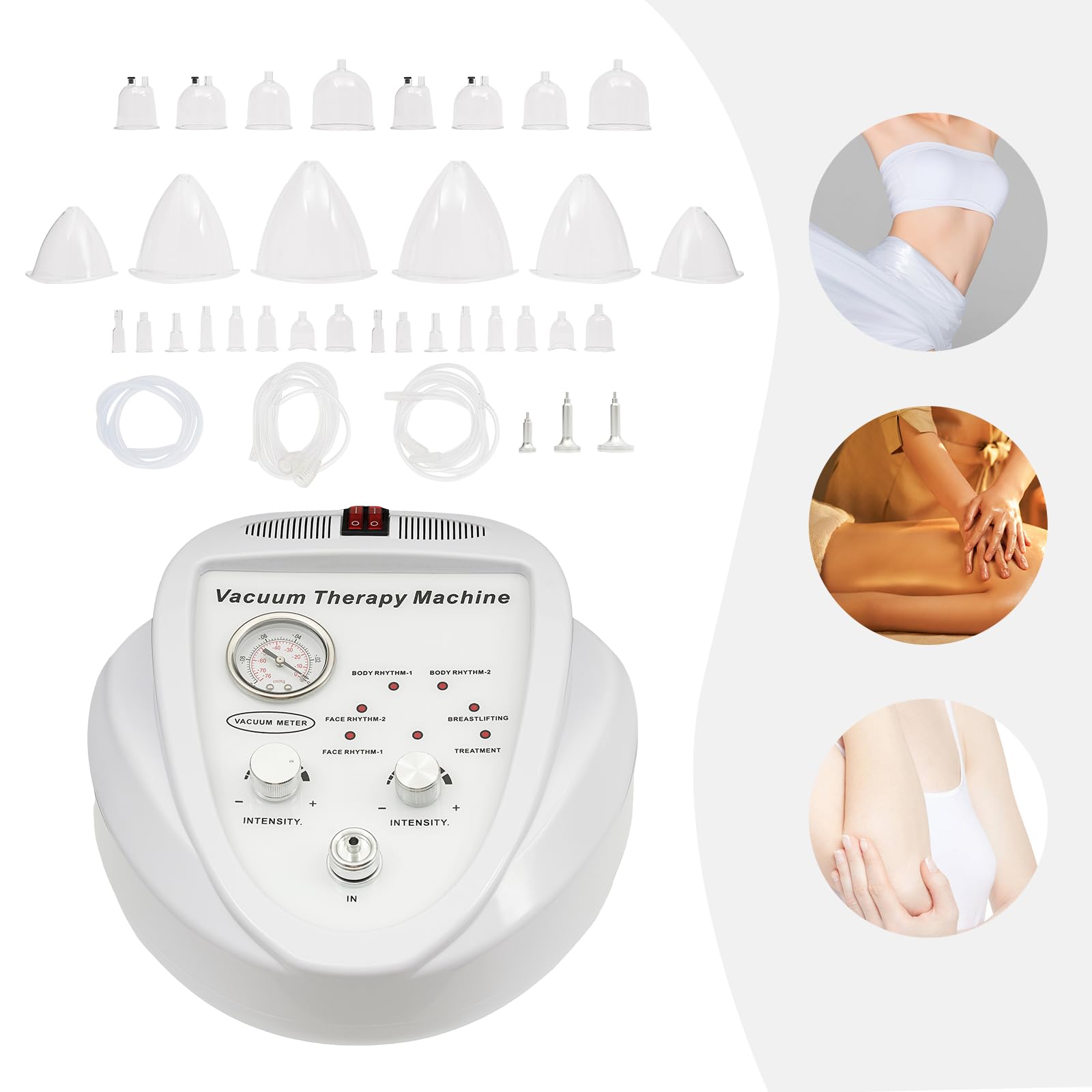 Professional Cupping Therapy Set - 30 Silicone Suction Cups & 3 Air Pumps for Lymphatic Drainage, Deep Tissue Massage, Pain Relief - Home Spa & Sports Recovery Kit for Muscle Relaxation & Detox