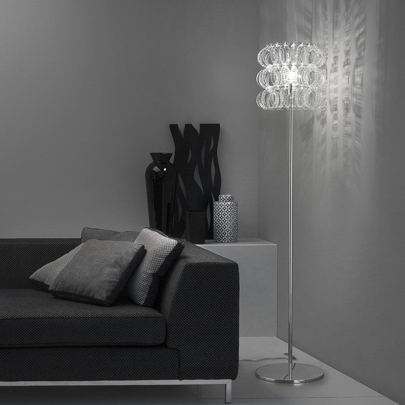 Vistosi Ecos Floor Lamp - Modern LED Standing Light for Living Room, Bedroom & Office - Energy Efficient Ambient Lighting for Home Decor