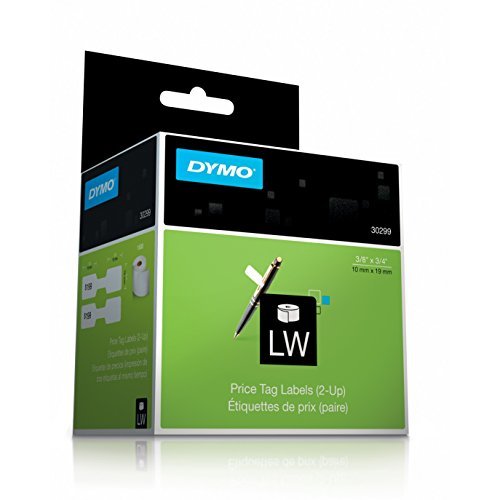 DYMO LabelWriter 30299 Self-Adhesive Price Tag Labels - 5 Rolls, 3/8
