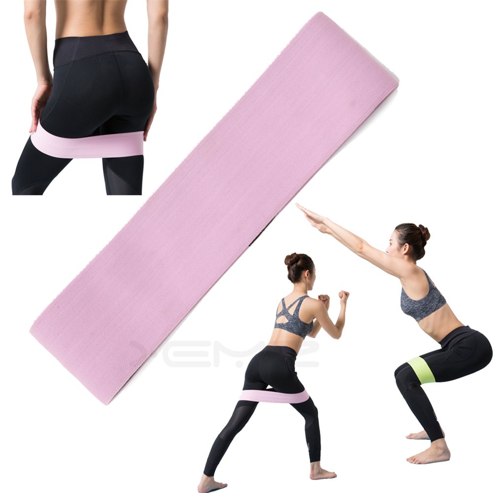 Non-Slip Resistance Sling Hip Band - Glutes & Butt Workout Circle, Leg & Thigh Exercise Bands for Squats, Warmups, Stretching - Powerlifting & Mobility Activation - Perfect for Home Gym, Yoga & Fitness Training