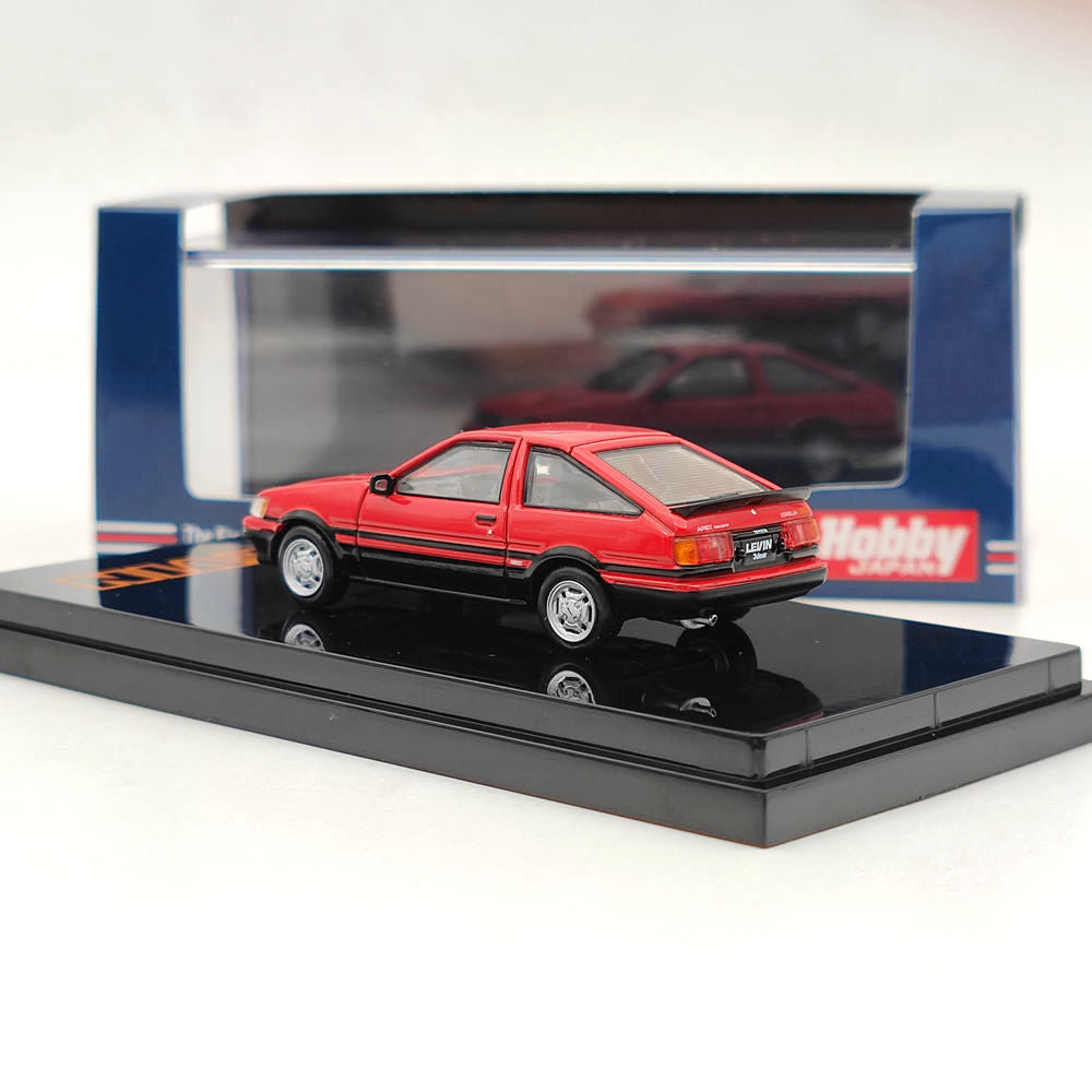 1/64 Scale Toyota Corolla Levin AE86 3-Door GT Apex 1983 Red Diecast Model Car - Limited Edition Collectible Toy for Car Enthusiasts & Hobbyists | Perfect for Display, Gifts, and Japanese Car Model Collections (HJ641037ARK)
