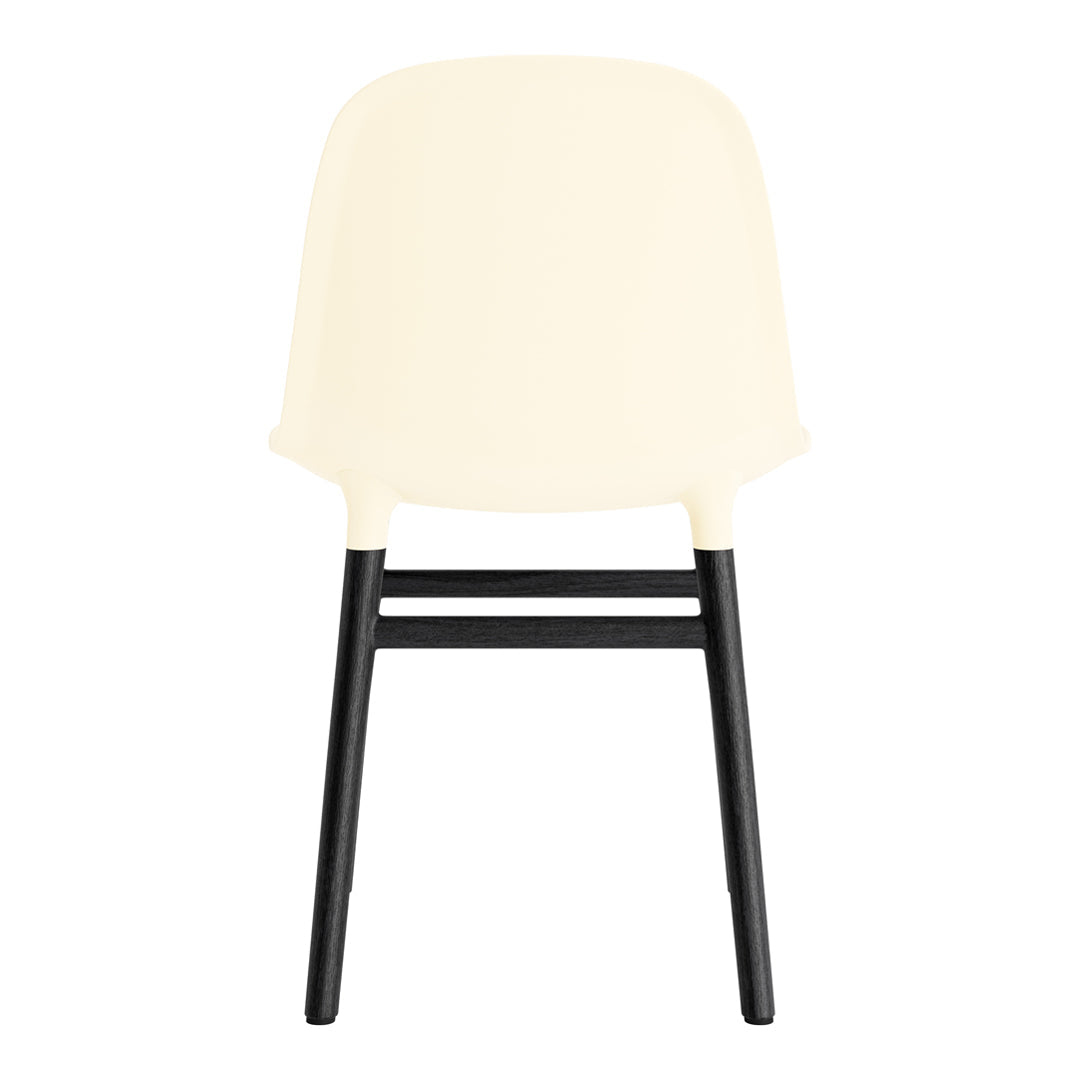 Modern Form Chair with Sturdy Wooden Legs - Perfect for Dining Room, Office, or Living Room Decor