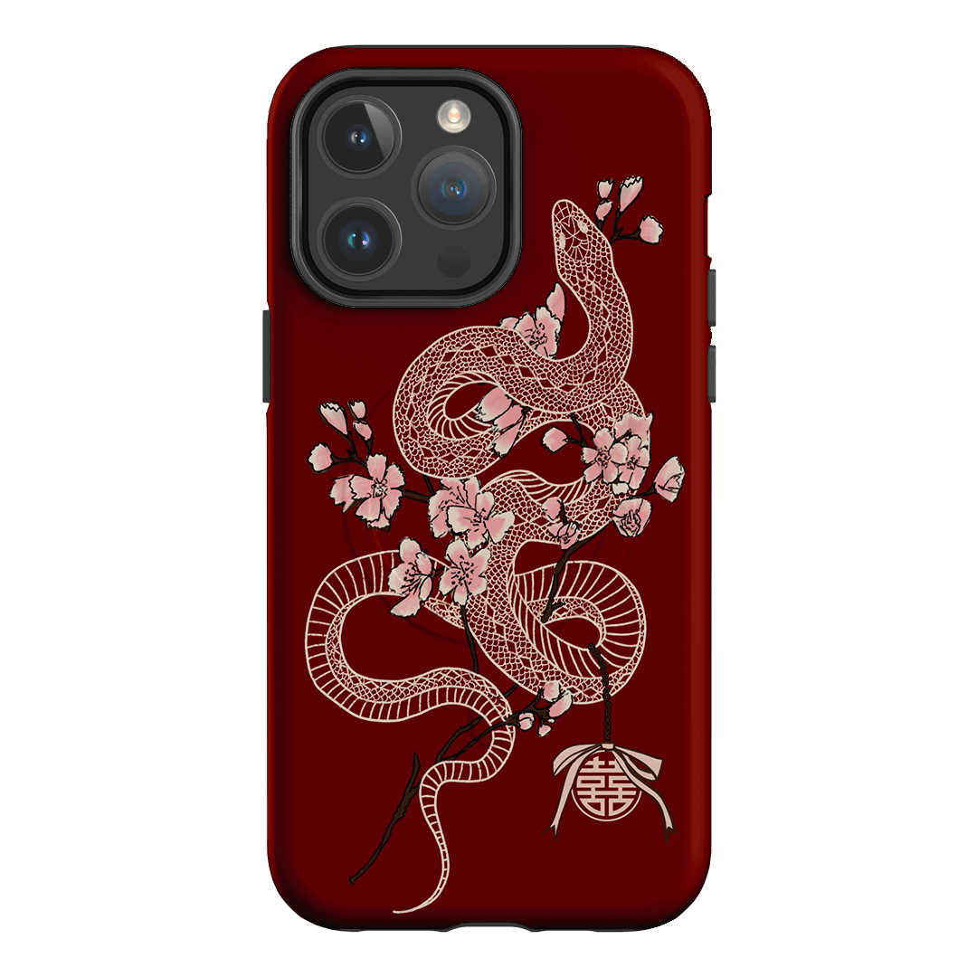 Red Blossom Snake - Elegant Floral Design for Home Decor, Wedding Centerpieces & Unique Gifts | Perfect for Boho Chic Interiors & Special Occasions