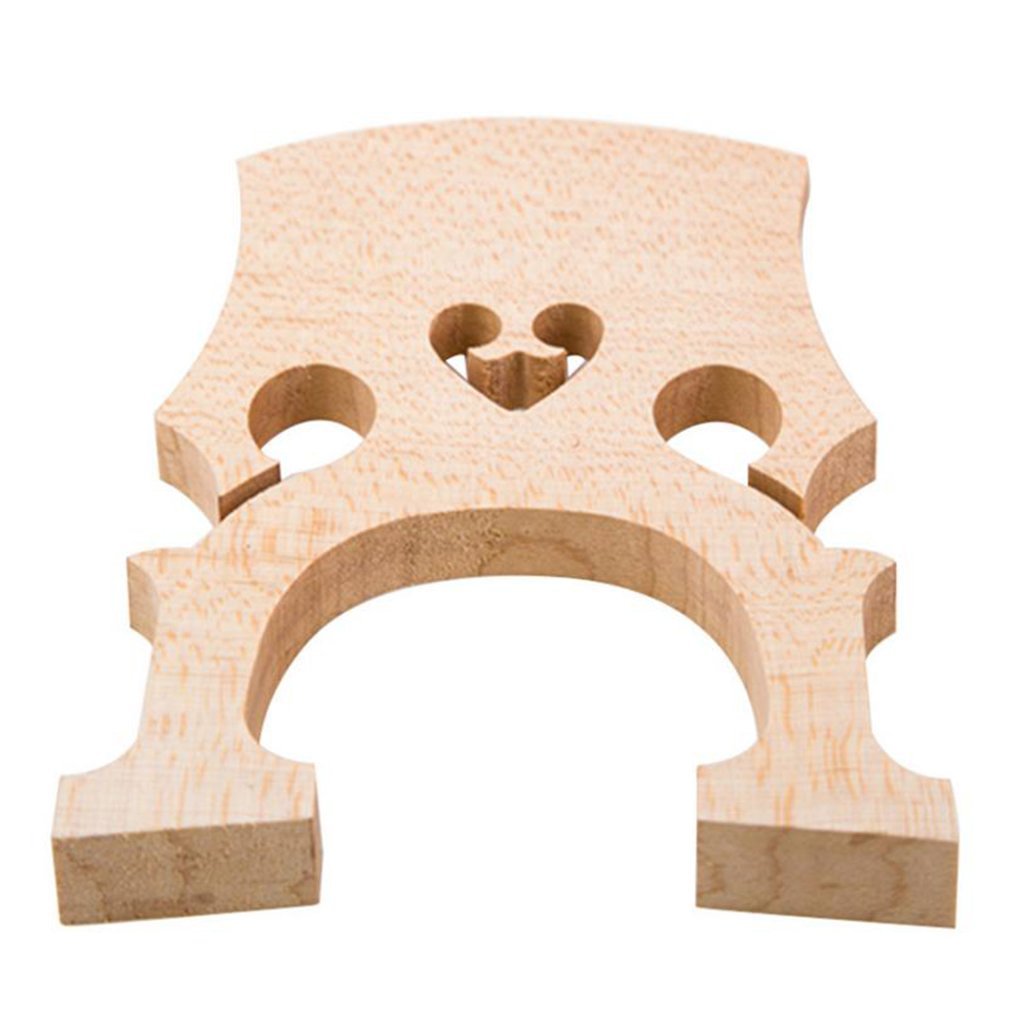 Premium Maple Double Bass Bridge for 3/4 Upright Bass - Handcrafted Acoustic Bass Replacement Part | Perfect for Jazz Ensembles, Orchestra Performances & Music Studio Sessions