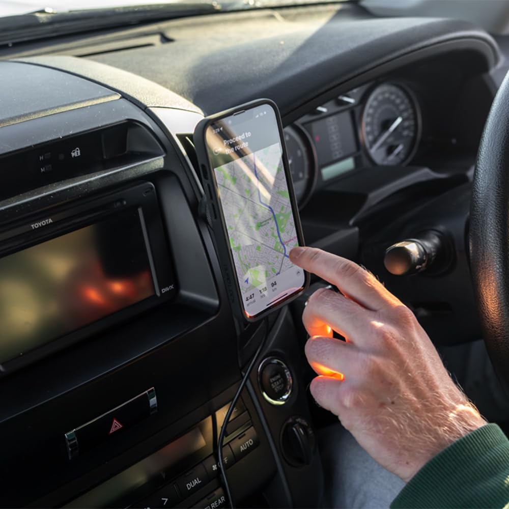 Quad Lock Vent Car Phone Holder Kit with MAG Wireless Charging Head V2 - Compatible with iPhone 16 Pro Max | Secure Mount for Driving, Cycling & Outdoor Adventures