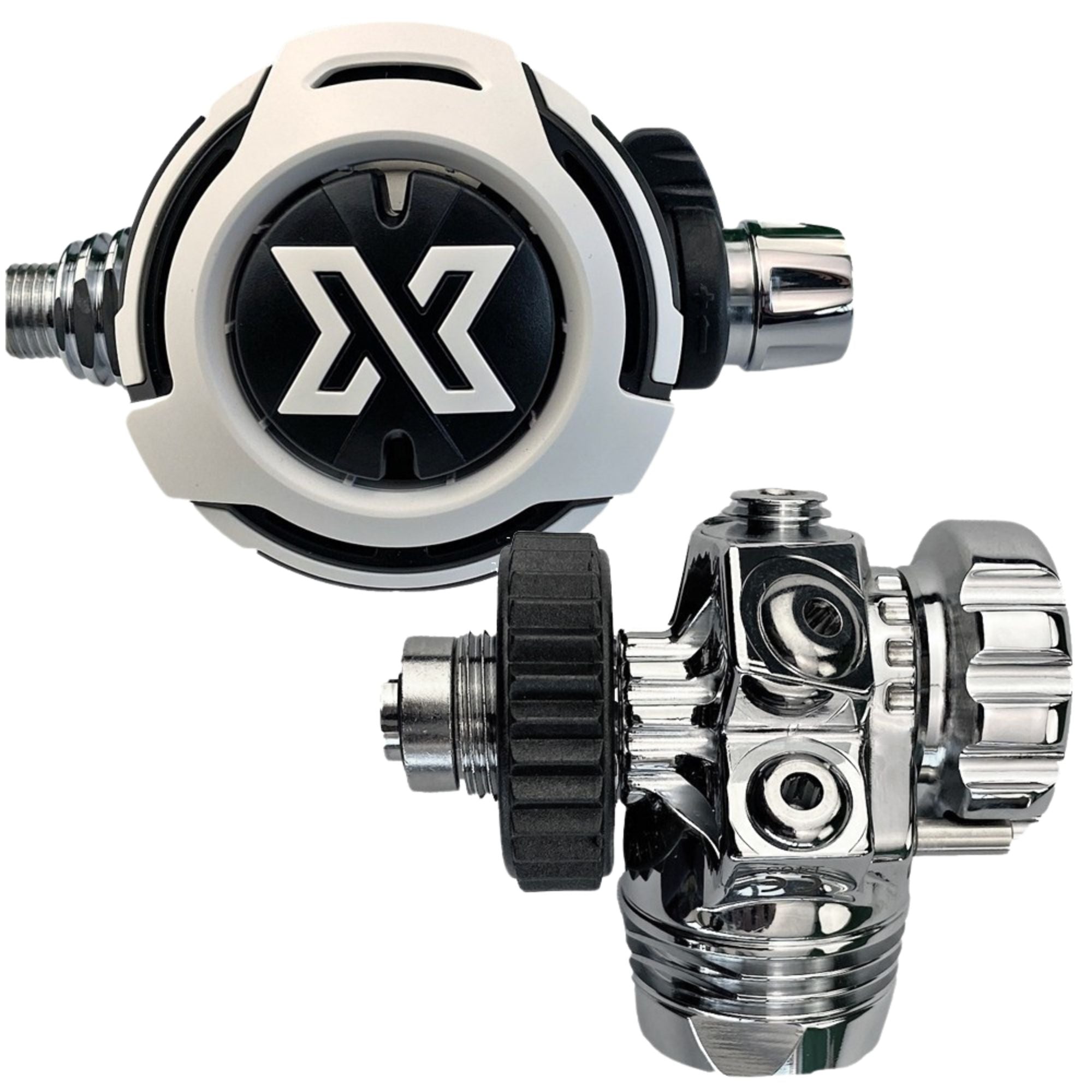 XDeep NX700/LS100 Scuba Diving Regulator Set - First & Second Stage Dive Regulator for Professional & Recreational Divers - Perfect for Deep Sea Diving, Cave Exploration & Underwater Photography