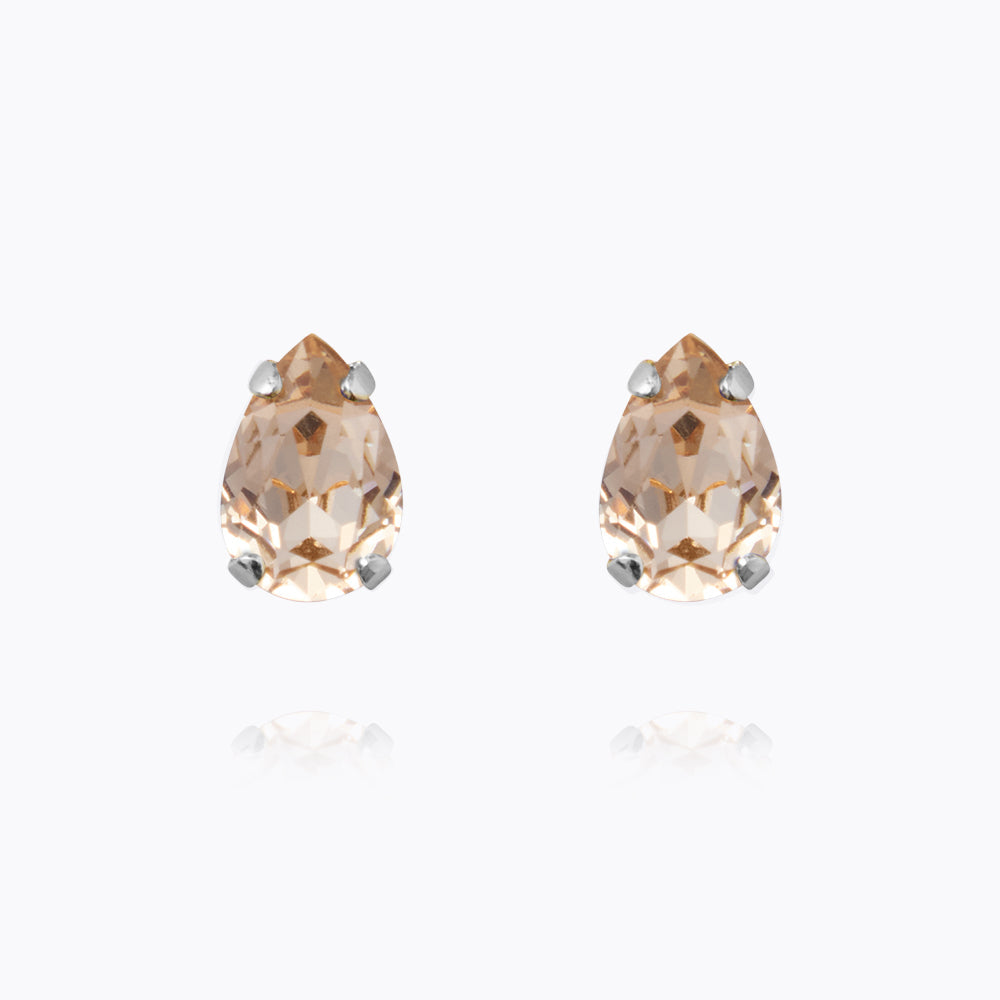 Petite Drop Stud Earrings - Dainty Lightweight Silk Jewelry for Women | Perfect for Weddings, Parties & Everyday Elegance