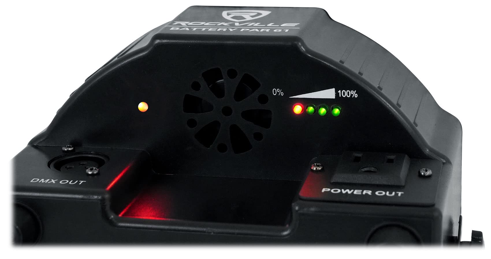 Rockville PAR 61 RGBWA+UV Rechargeable Battery DJ Lights with DMX & Remote Control - Perfect for Stage Lighting, Wedding Events, and Nightclub Disco Shows