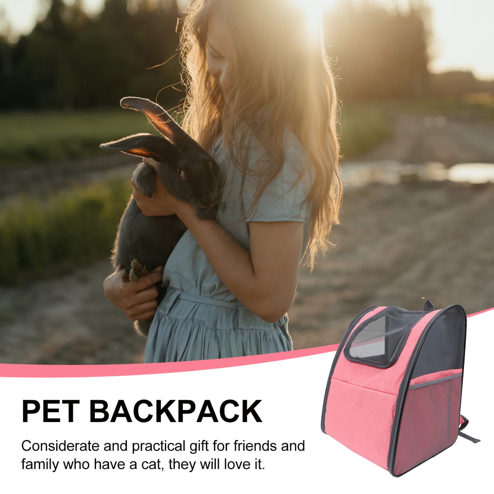 **BESPORTBLE Foldable Cat & Dog Backpack Carrier - Ventilated Pet Travel Backpack for Hiking, Airplane, and Outdoor Adventures**