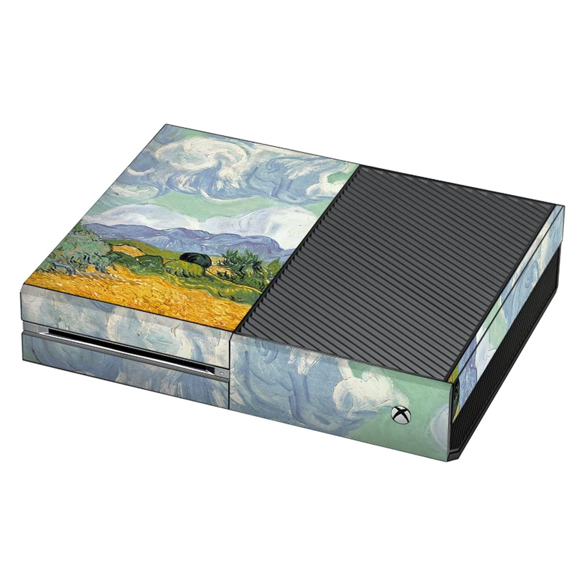 Microsoft Xbox One Skin Sticker - Van Gogh Wheatfield with Cypresses Painting Design | Protective Vinyl Decal for Xbox One Console & Controllers | Gaming Accessories & Room Decor