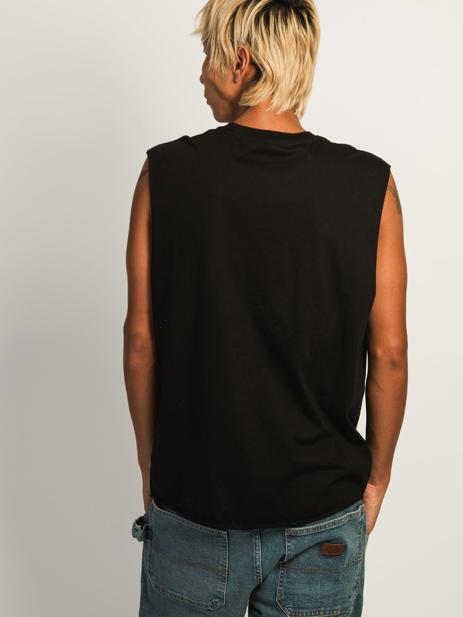 BRIXTON LIVE FREE MUSCLE TANK TOP - BLACK | Men's Sleeveless Workout Shirt for Gym, Running & Summer Outfits