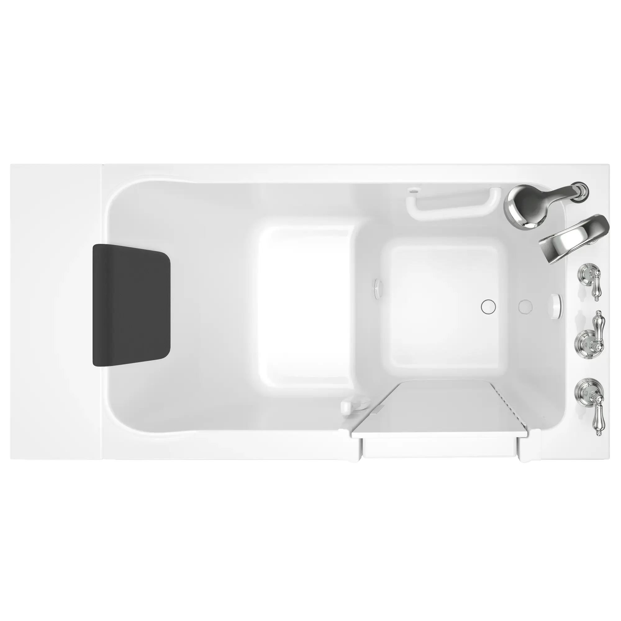 30 x 51 Inch Acrylic Walk-in Bathtub with Soaker System & Right Hand Drain - Luxury Series for Elderly & Mobility Support - Perfect for Spa Relaxation & Safe Bathing at Home
