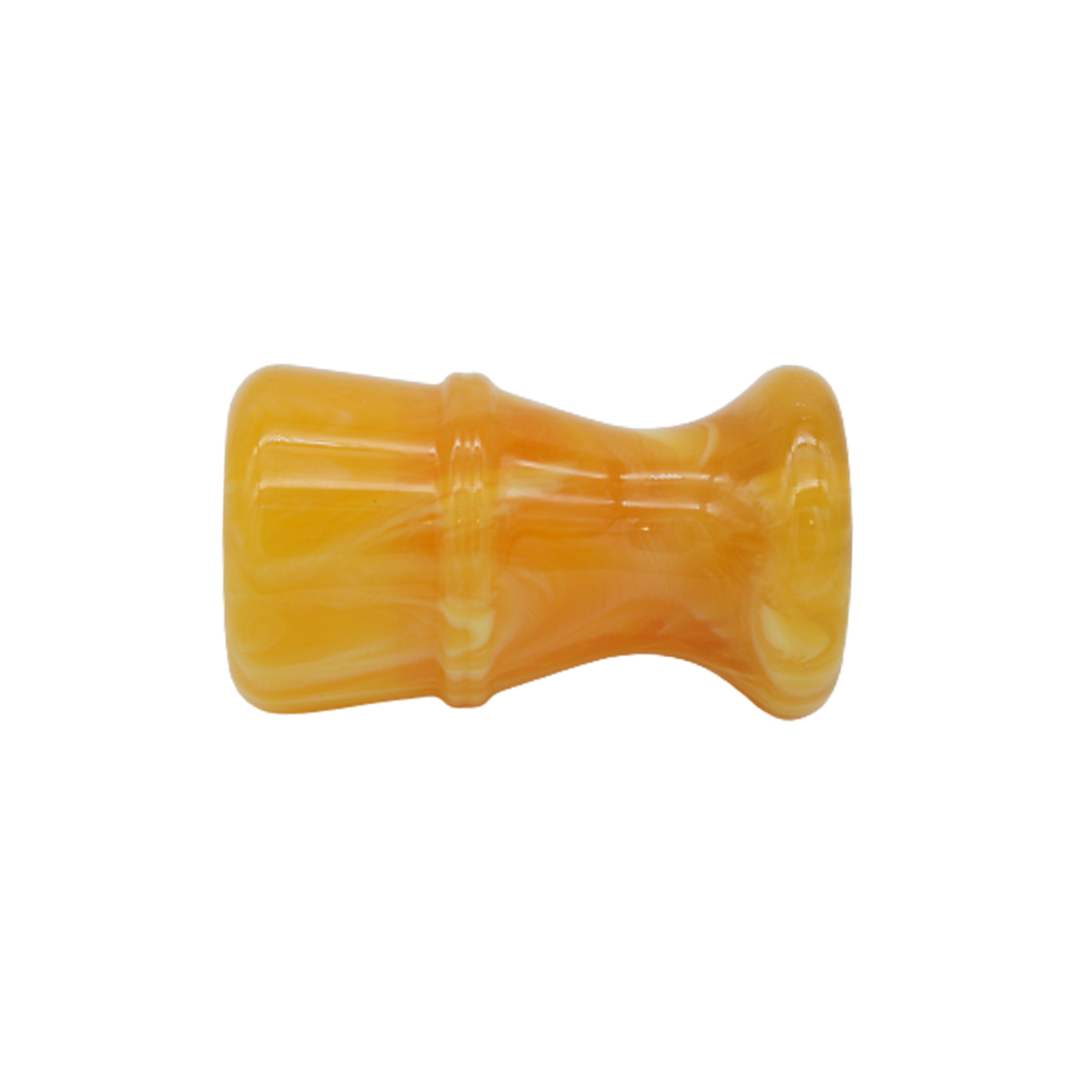 Premium Amber Handcrafted Shaving Brush Handle for Men - Fits 24mm & 26mm Knots - Luxury Wet Shaving & Grooming Essential for Barbershop & Home Use